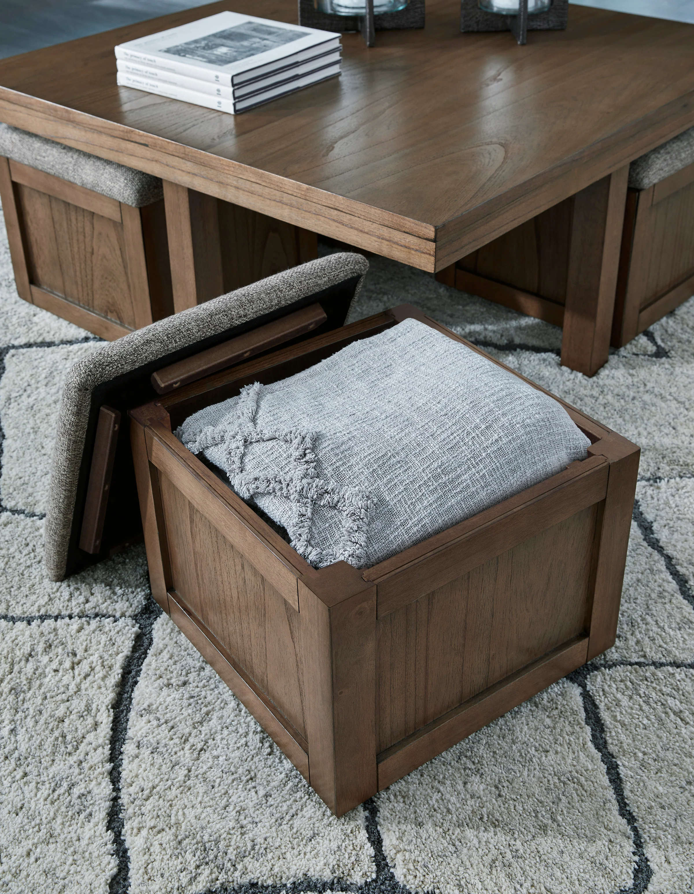 Boardernest Coffee Table with 4 Stools - Image 7