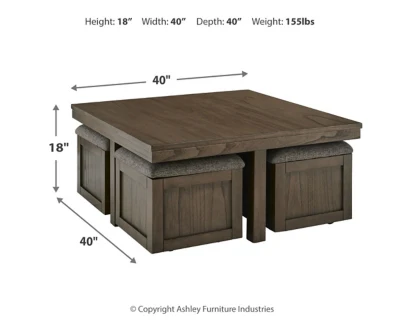 Boardernest Coffee Table with 4 Stools - Image 8