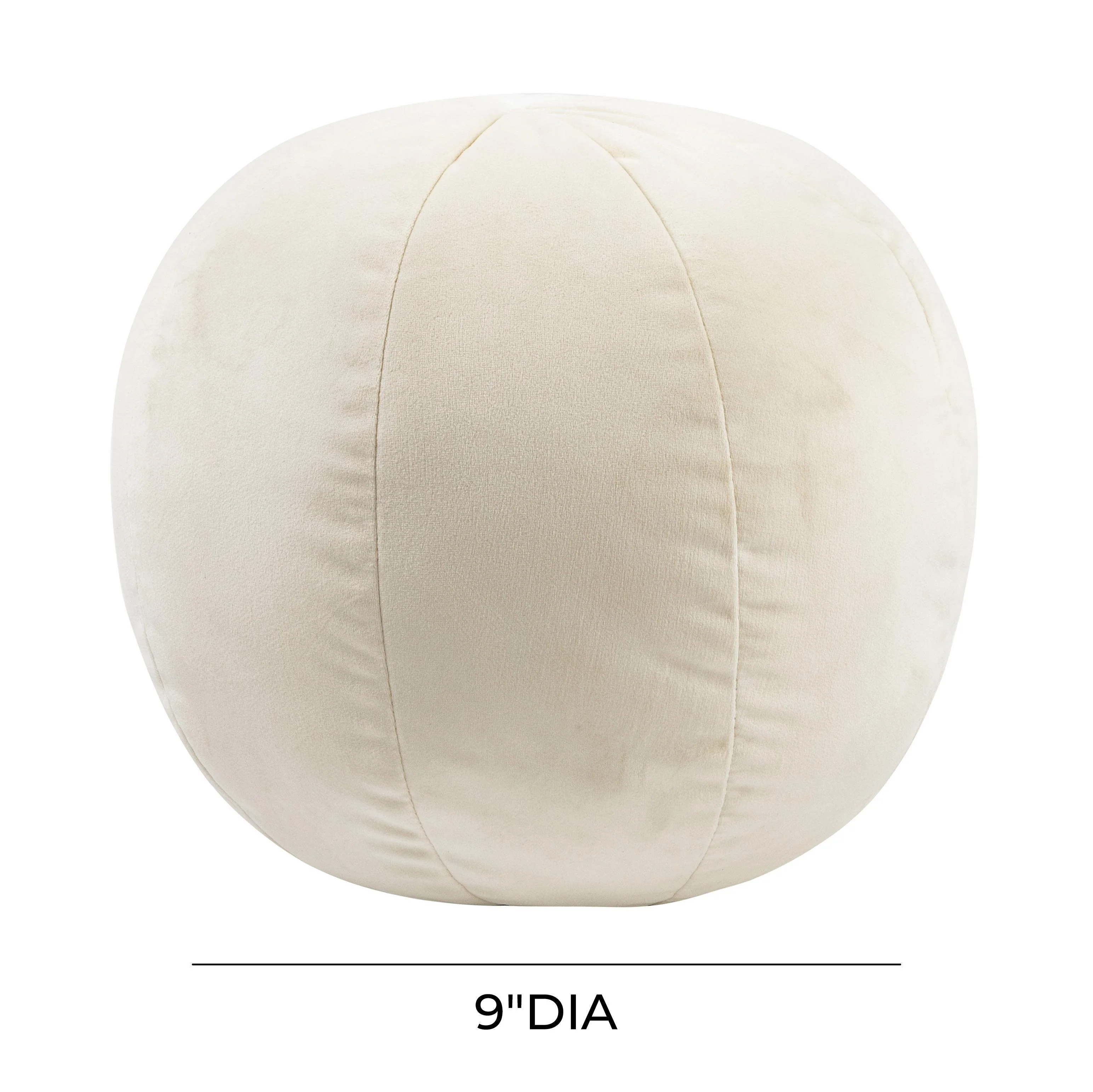 Boba 9" Cream Velvet Pillow - Image 5