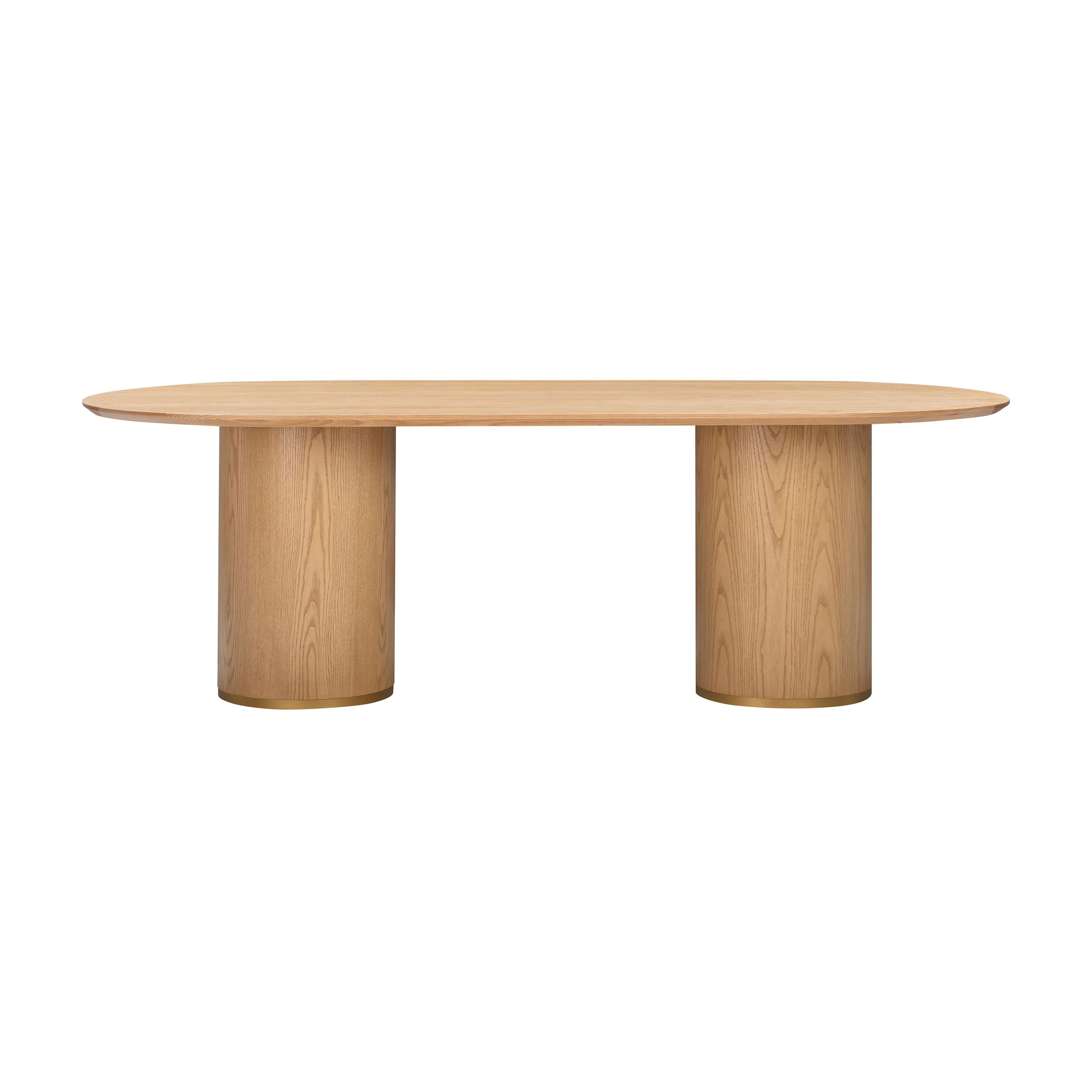Brandy Natural Ash Wood Oval Dining Table - Image 3