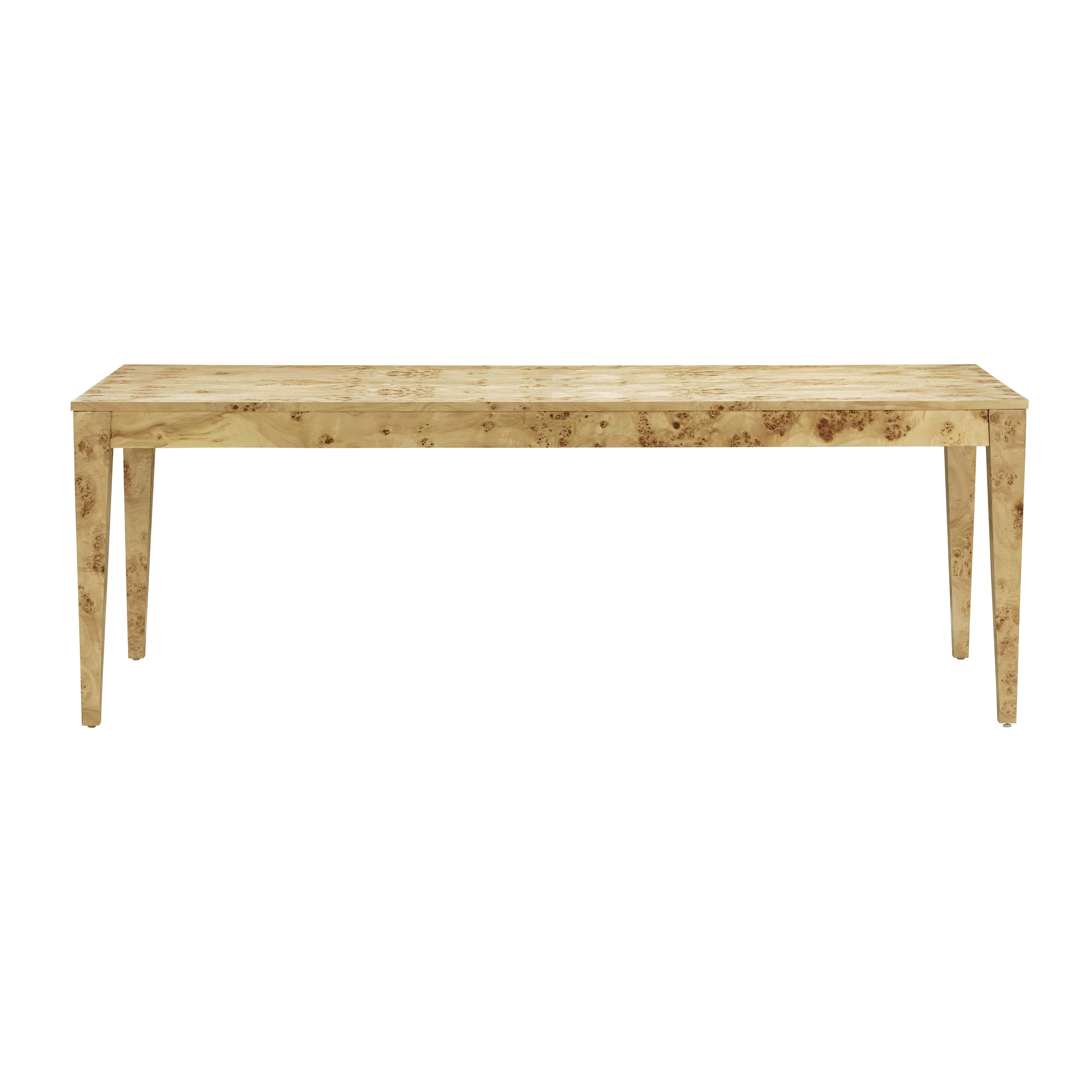 Brandyss Natural Burl Rectangular Dining Table - Image 3