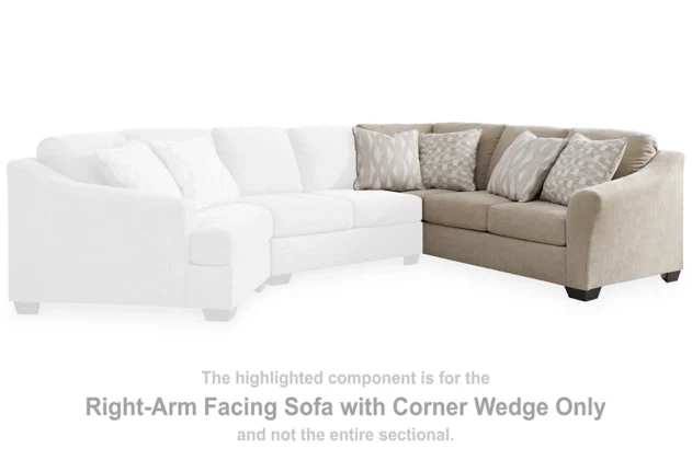 Brogan Bay Right-Arm Facing Sofa with Corner Wedge - Image 3