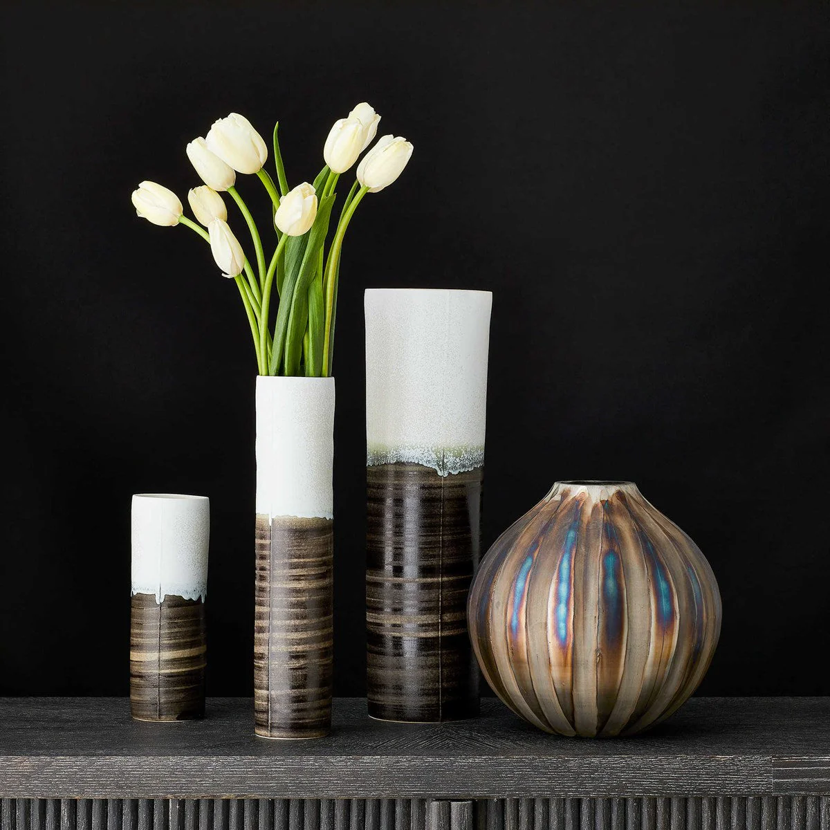 Bronze Ripple Vase Small - Image 2