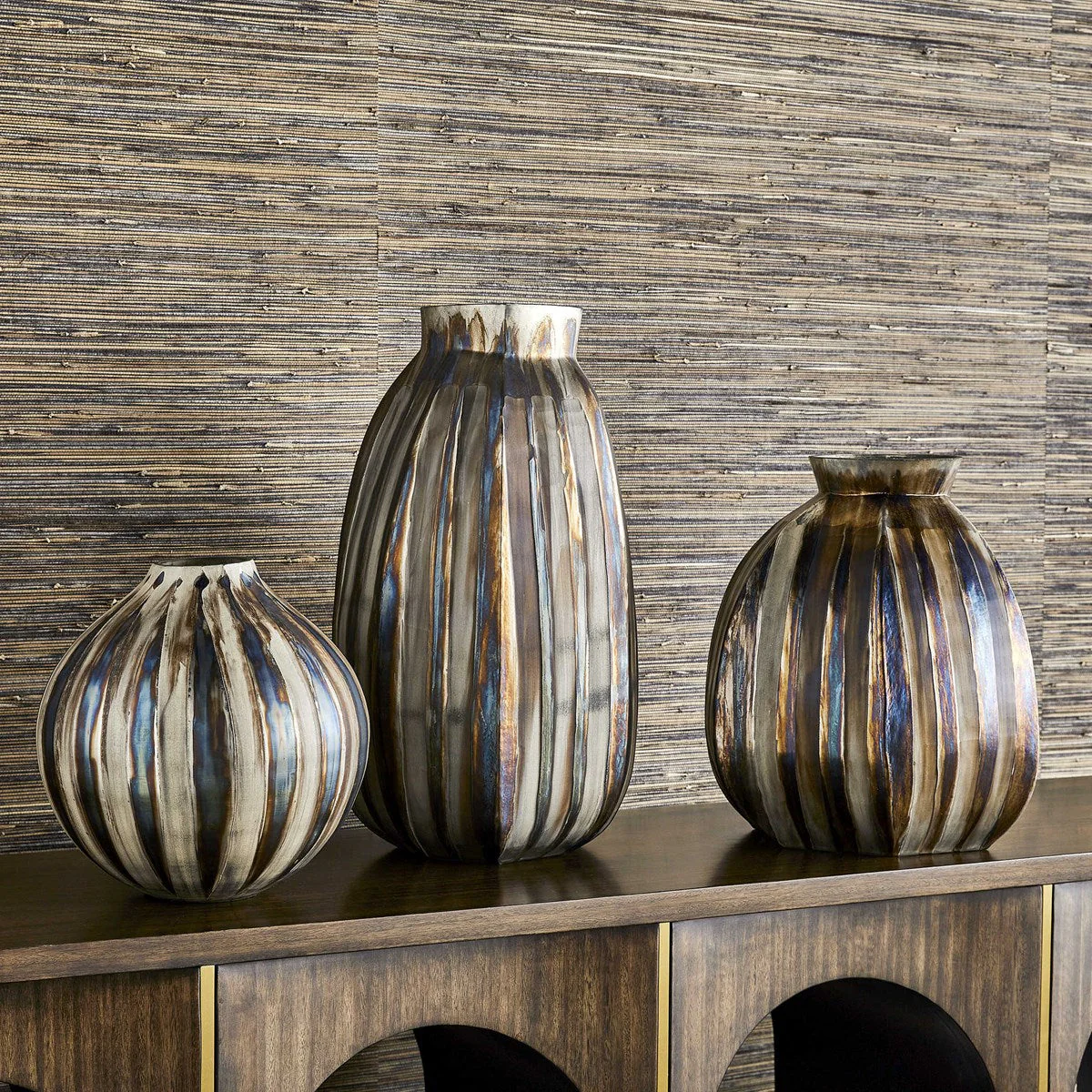 Bronze Ripple Vase Small - Image 3