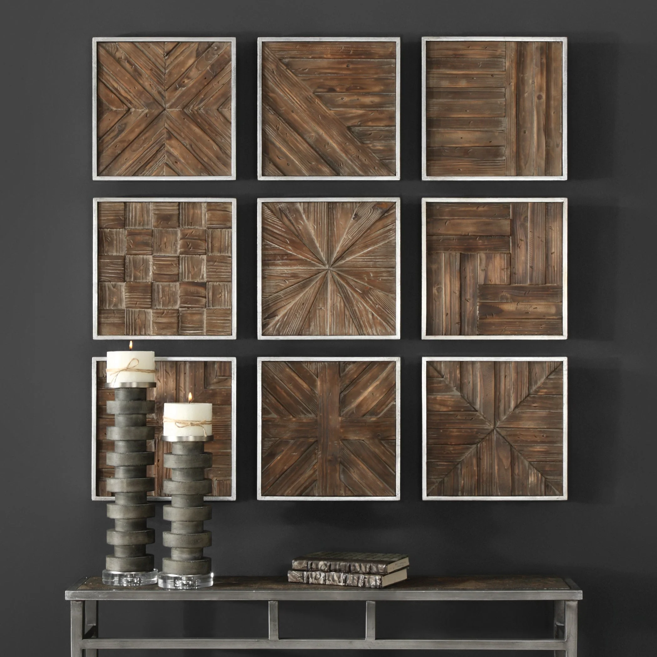 Bryndle Squares Wood Wall Decor, S/9 - Image 6