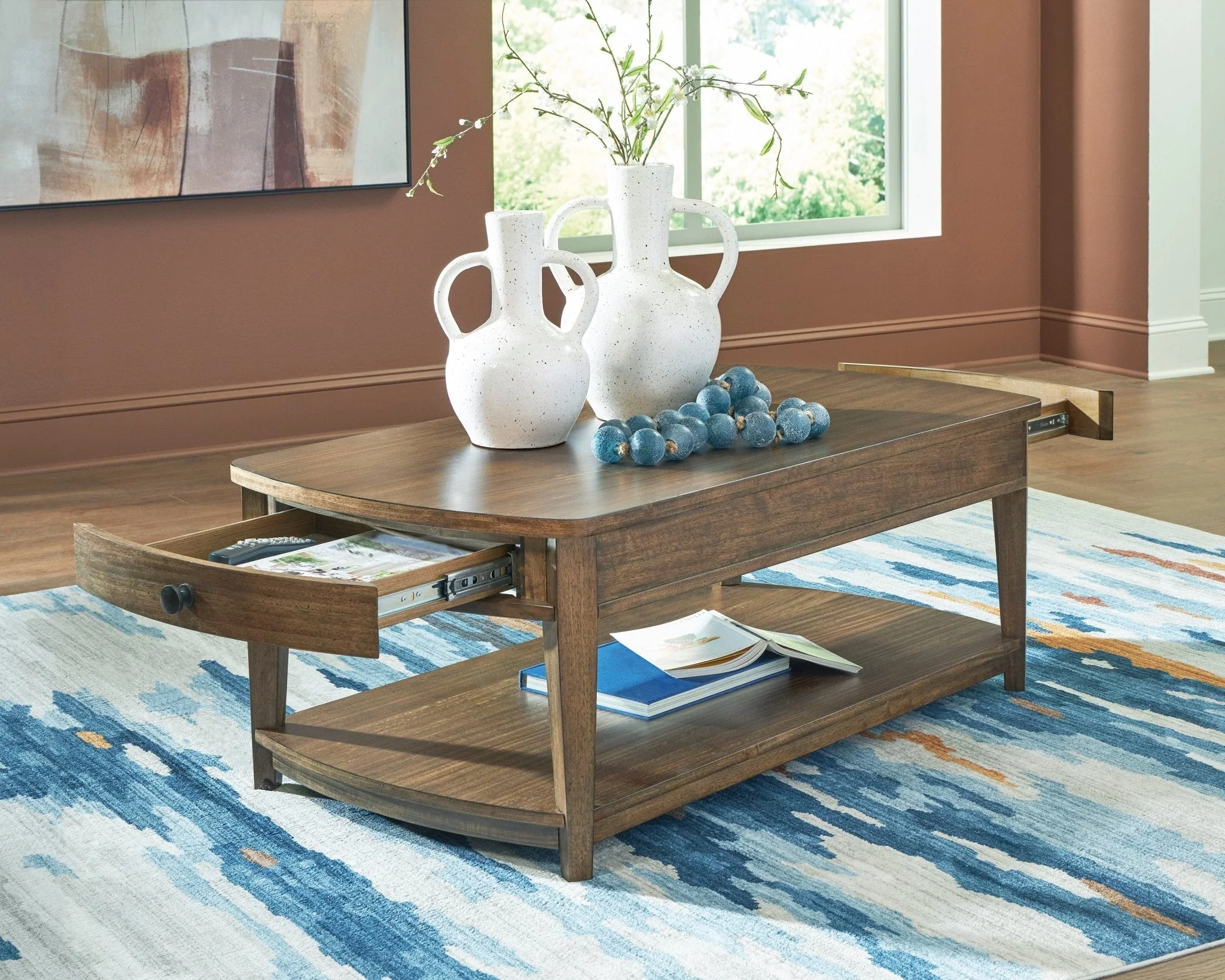 Burkbyer Rectangular Cocktail Table - Image 7