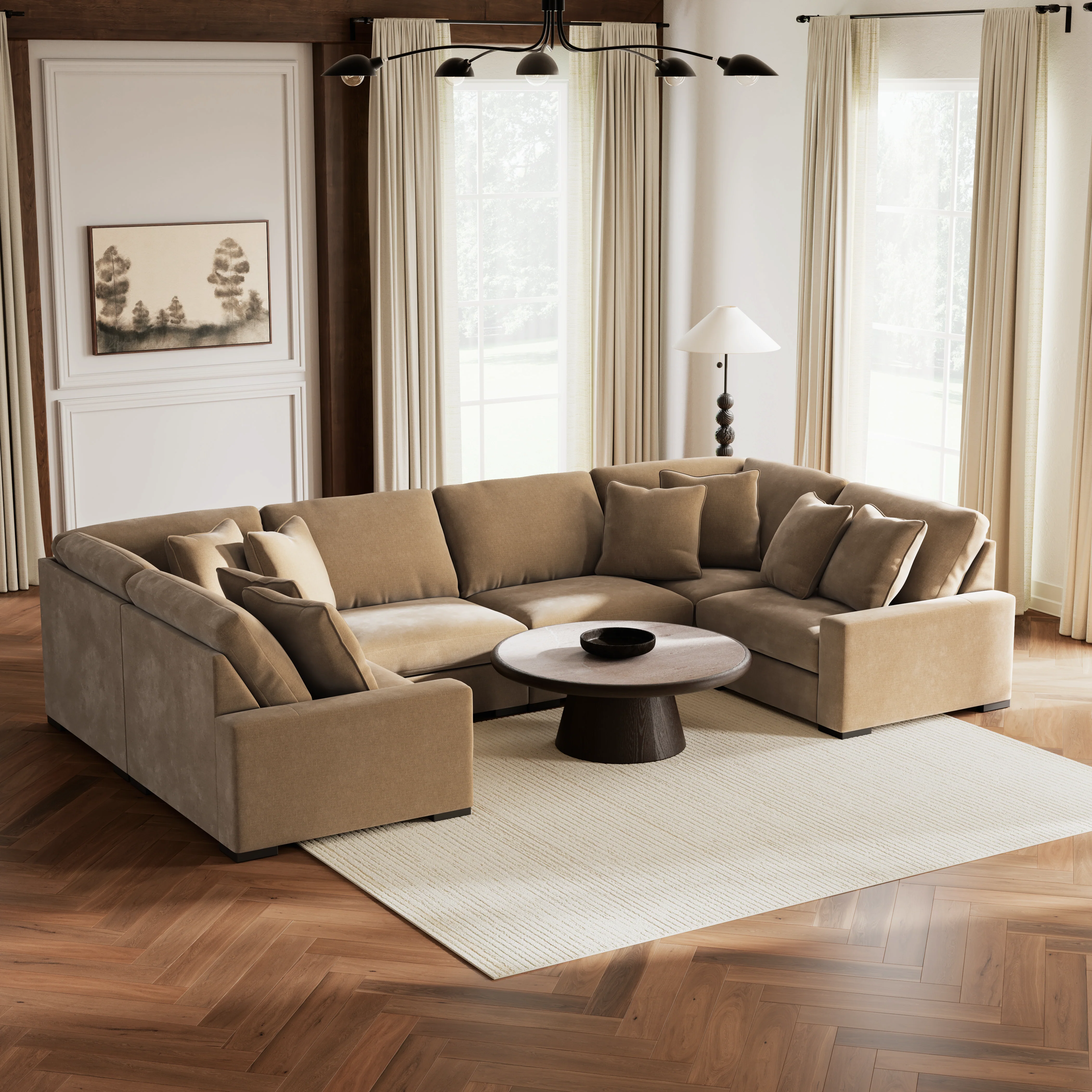 Calden 6-Piece Sectional with Chaise - Image 6