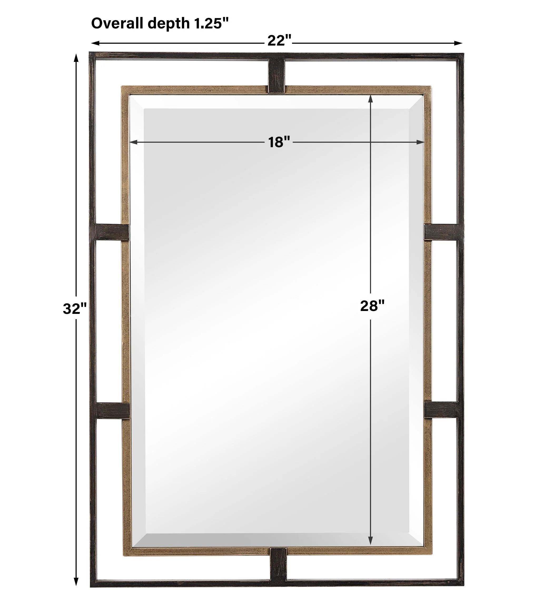 Carrizo Rectangle Mirror - Image 4