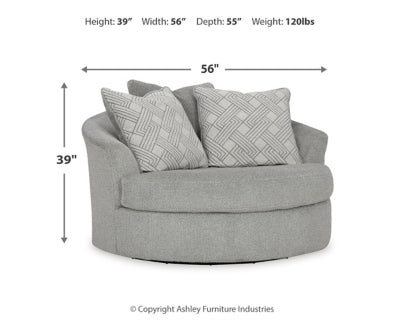 Casselbury Oversized Swivel Accent Chair - Image 4
