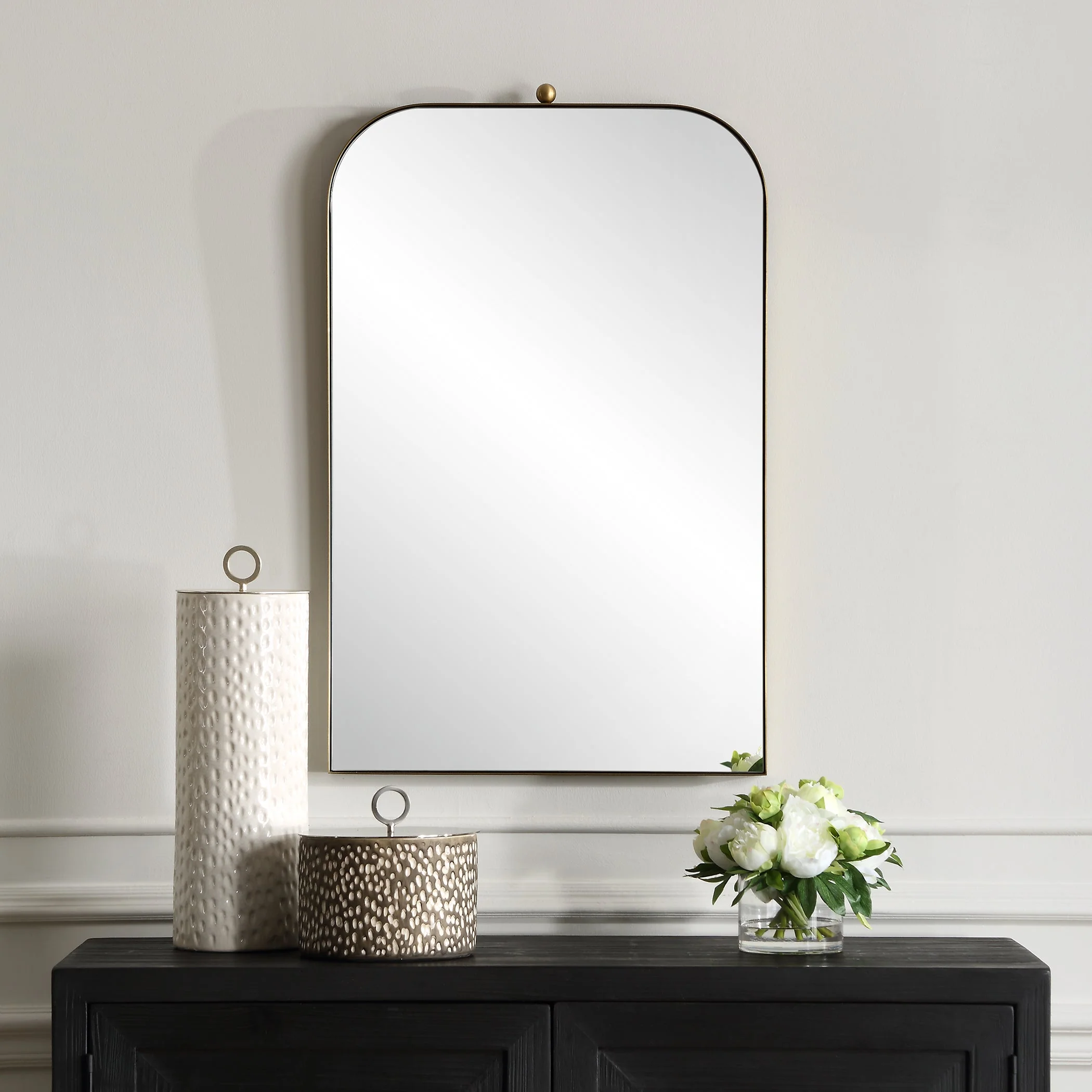 Cassidy Brass Arch Mirror - Image 2