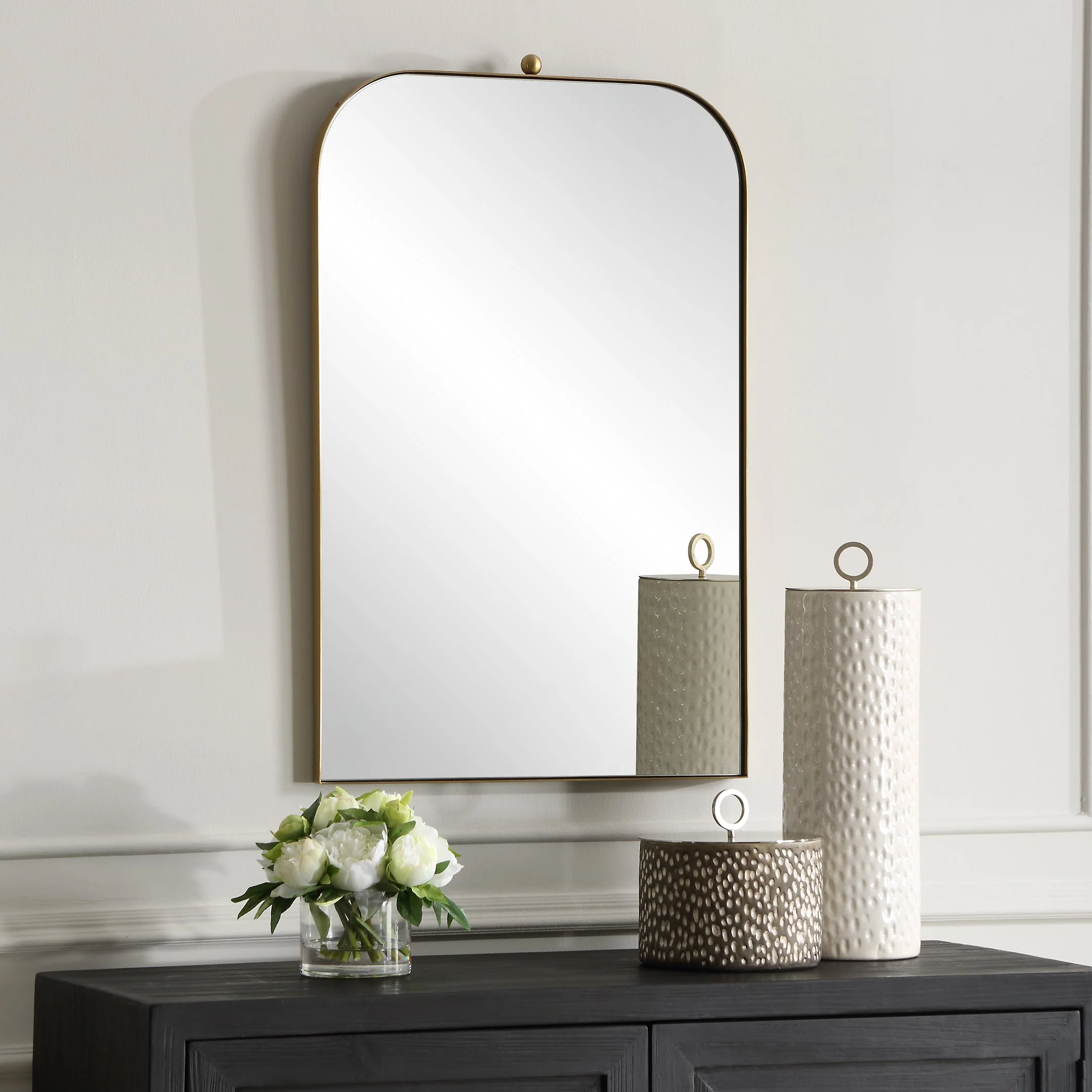 Cassidy Brass Arch Mirror - Image 4