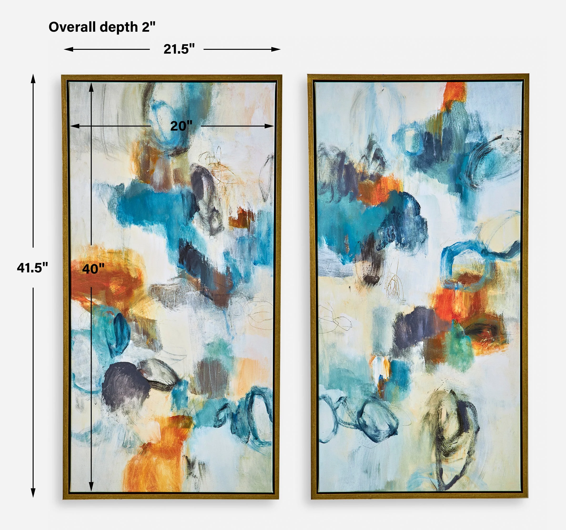 Casual Moments Framed Canvases, S/2 - Image 6