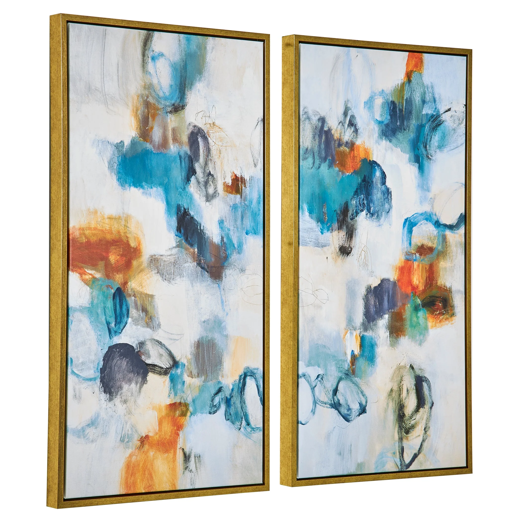 Casual Moments Framed Canvases, S/2 - Image 8
