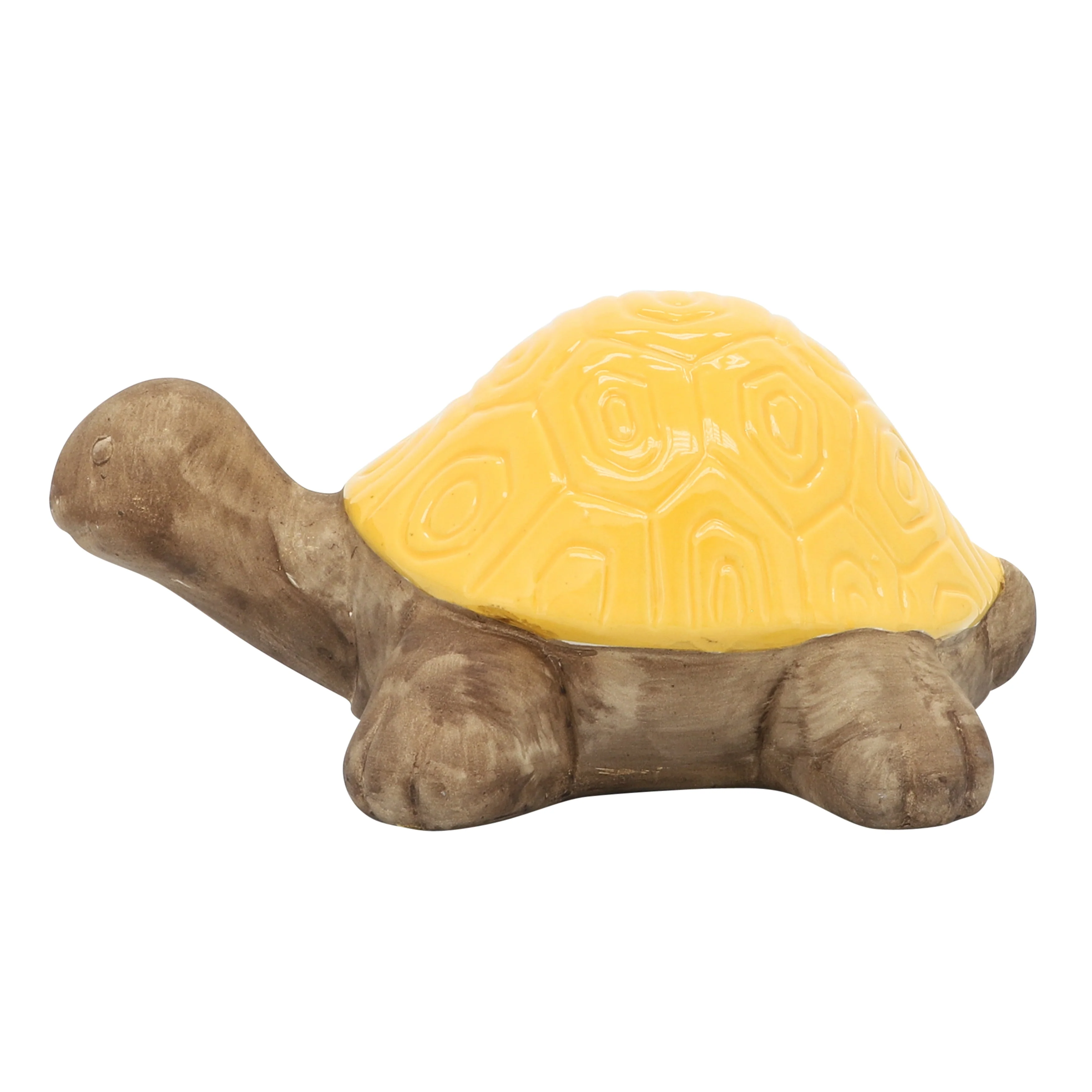 Cer, 13" Tortoise Deco, Yellow - Image 8