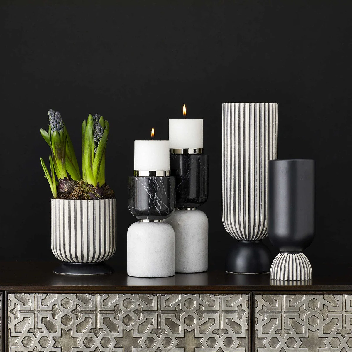 Channeled Vases, S/2 - Image 2