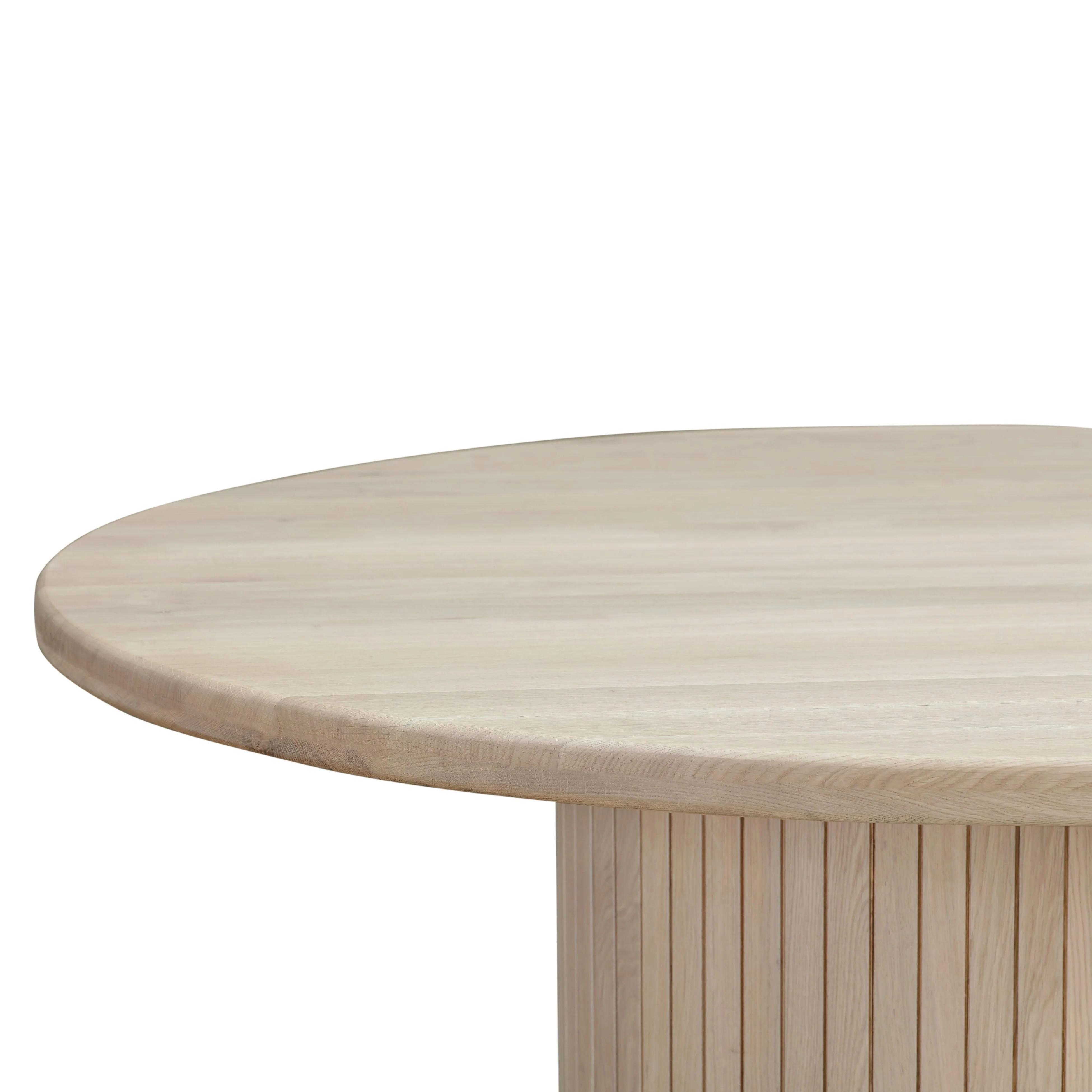 Chelsea Natural Oak Wood Round Dining Table - Image 2
