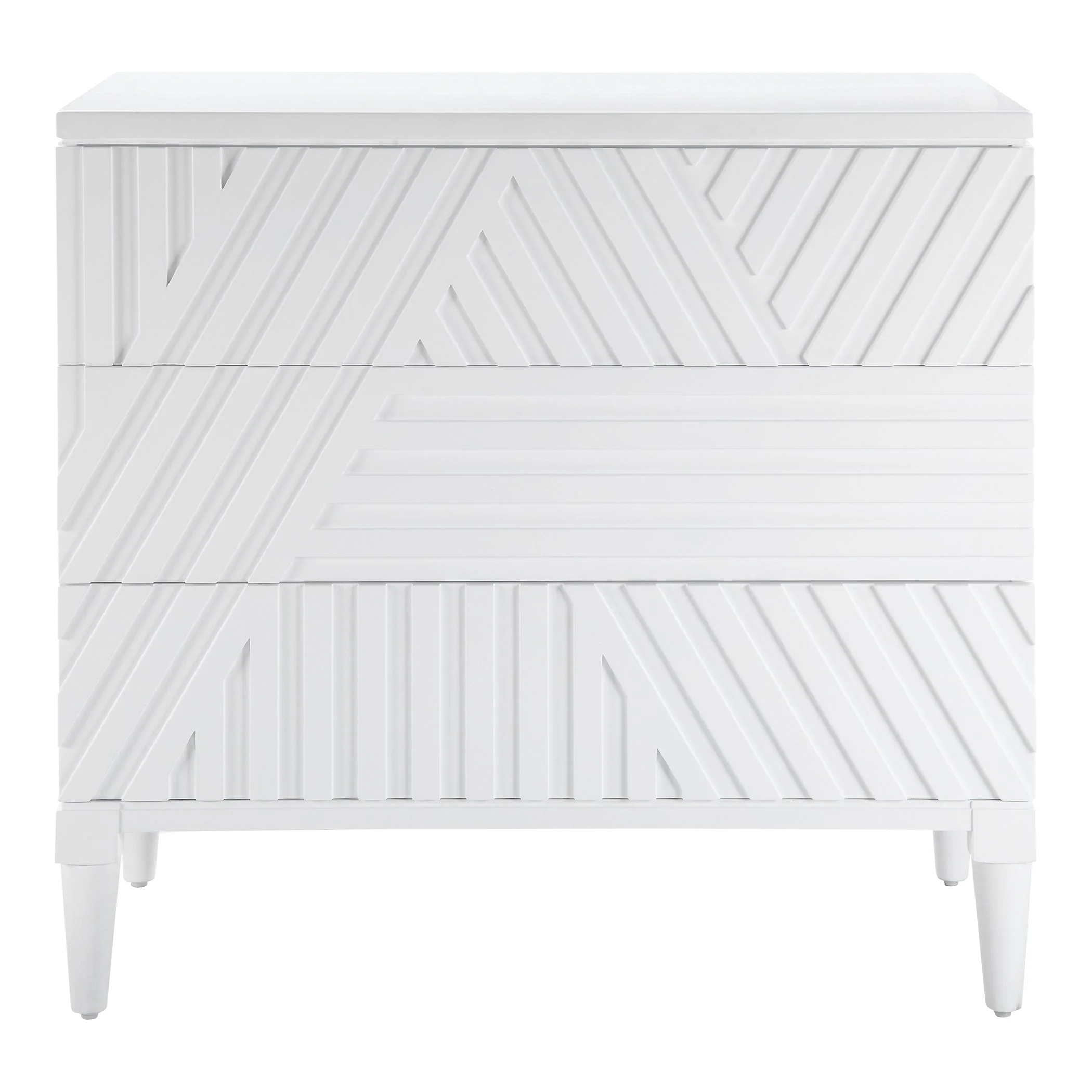 Colby 3 Drawer Chest, White - Image 2