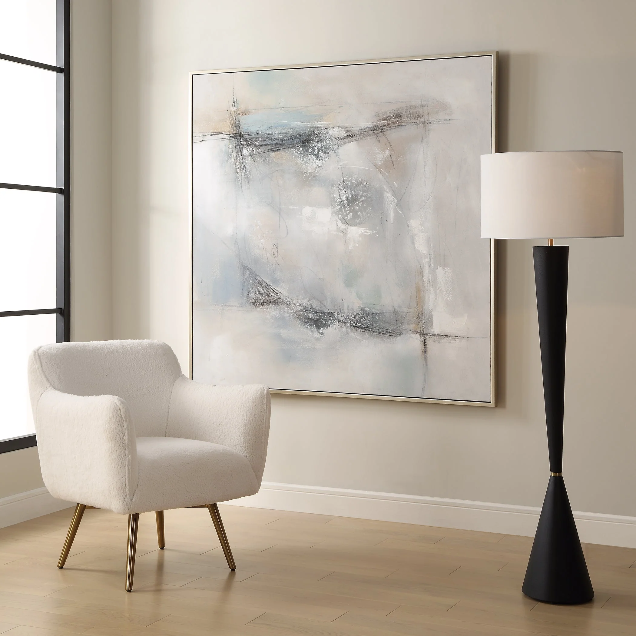 Contort Hand Painted Abstract Art - Image 3