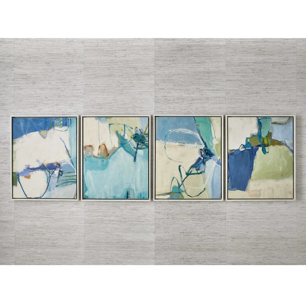 Cool Outlook Framed Canvases, S/4 - Image 4