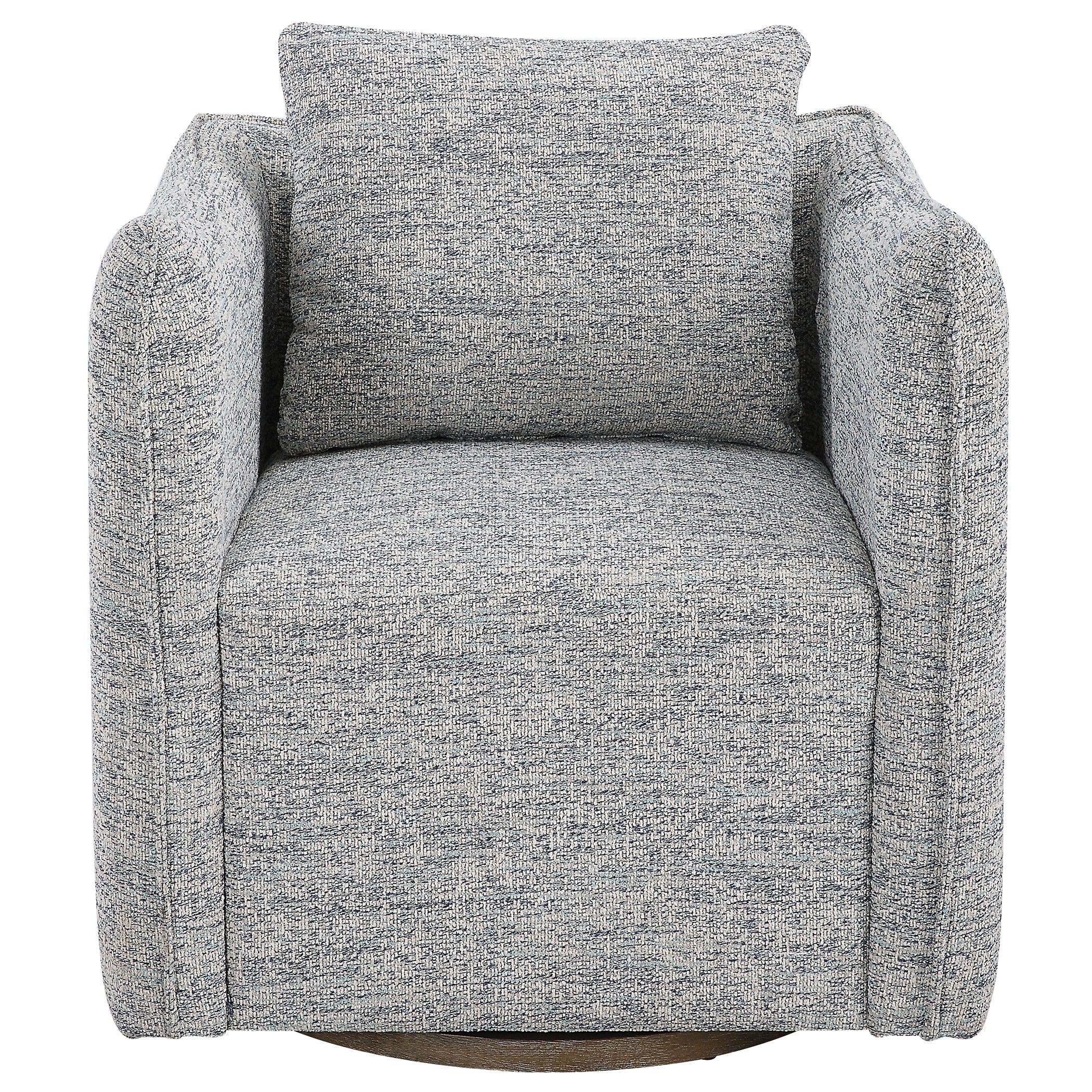 Corben Blue Swivel Chair - Image 2