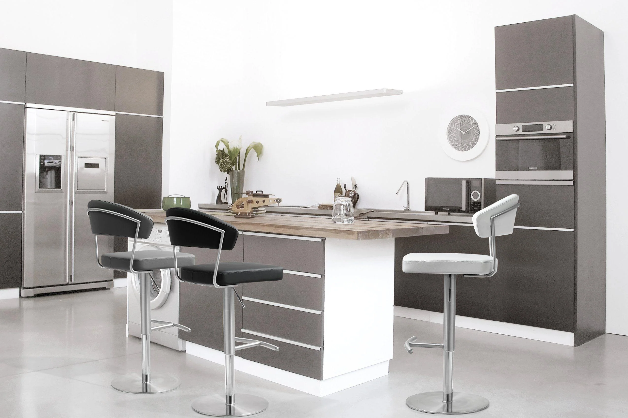 Cosmo White Steel Barstool - Image 3