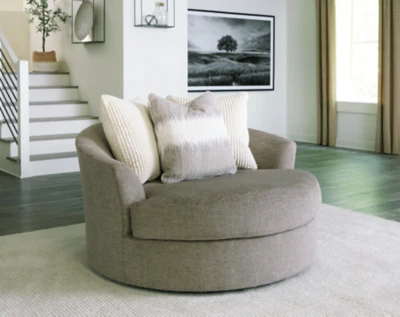 Creswell Oversized Swivel Accent Chair - Image 2