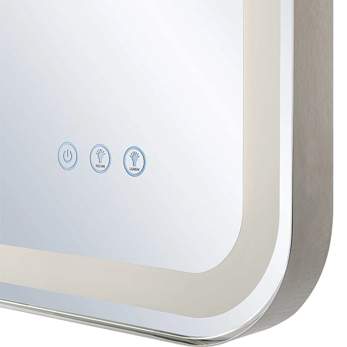 Crofton Lighted Vanity Mirror, Nickel - Image 3