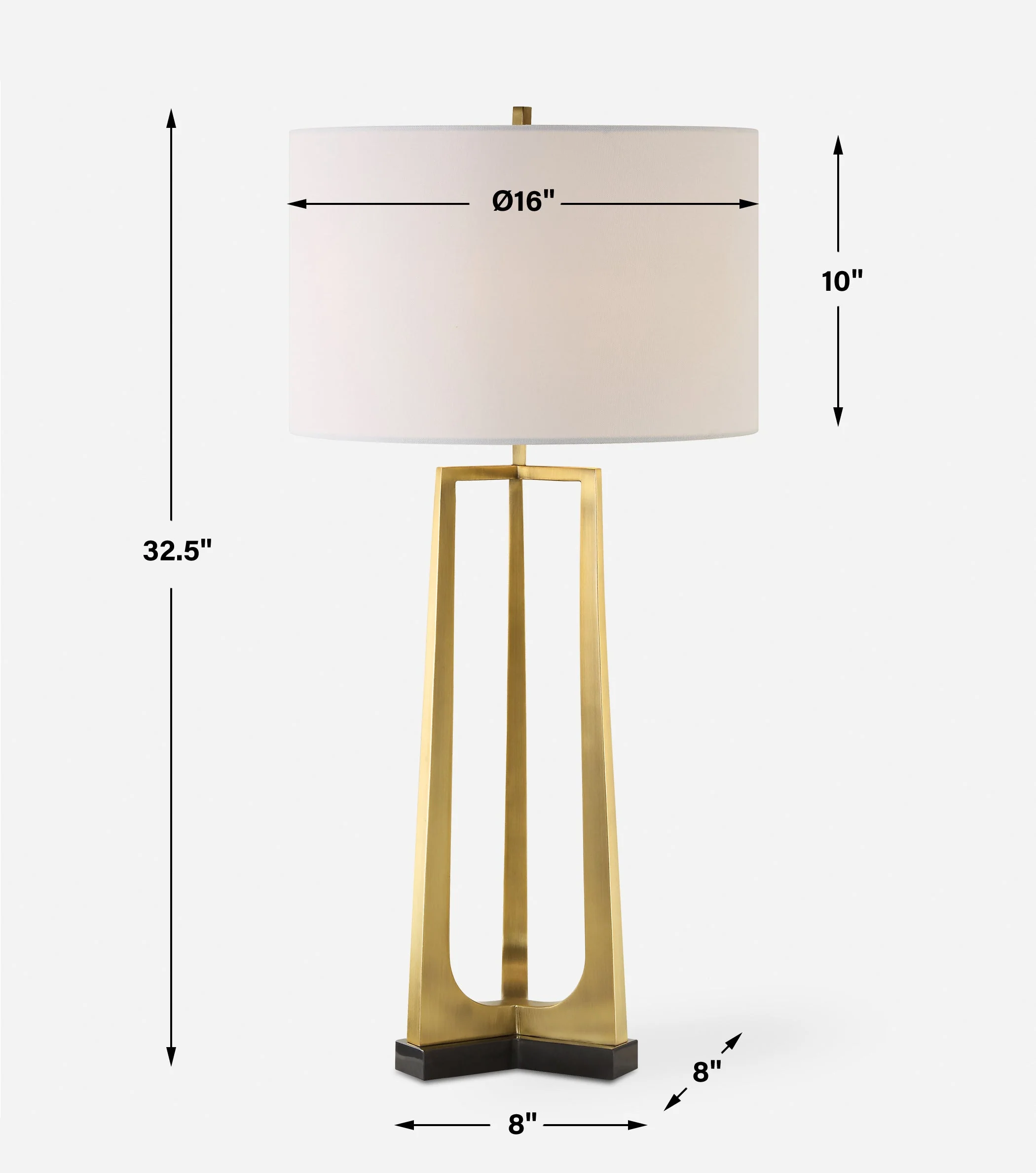 Crossroads Brass Table Lamp - Image 3