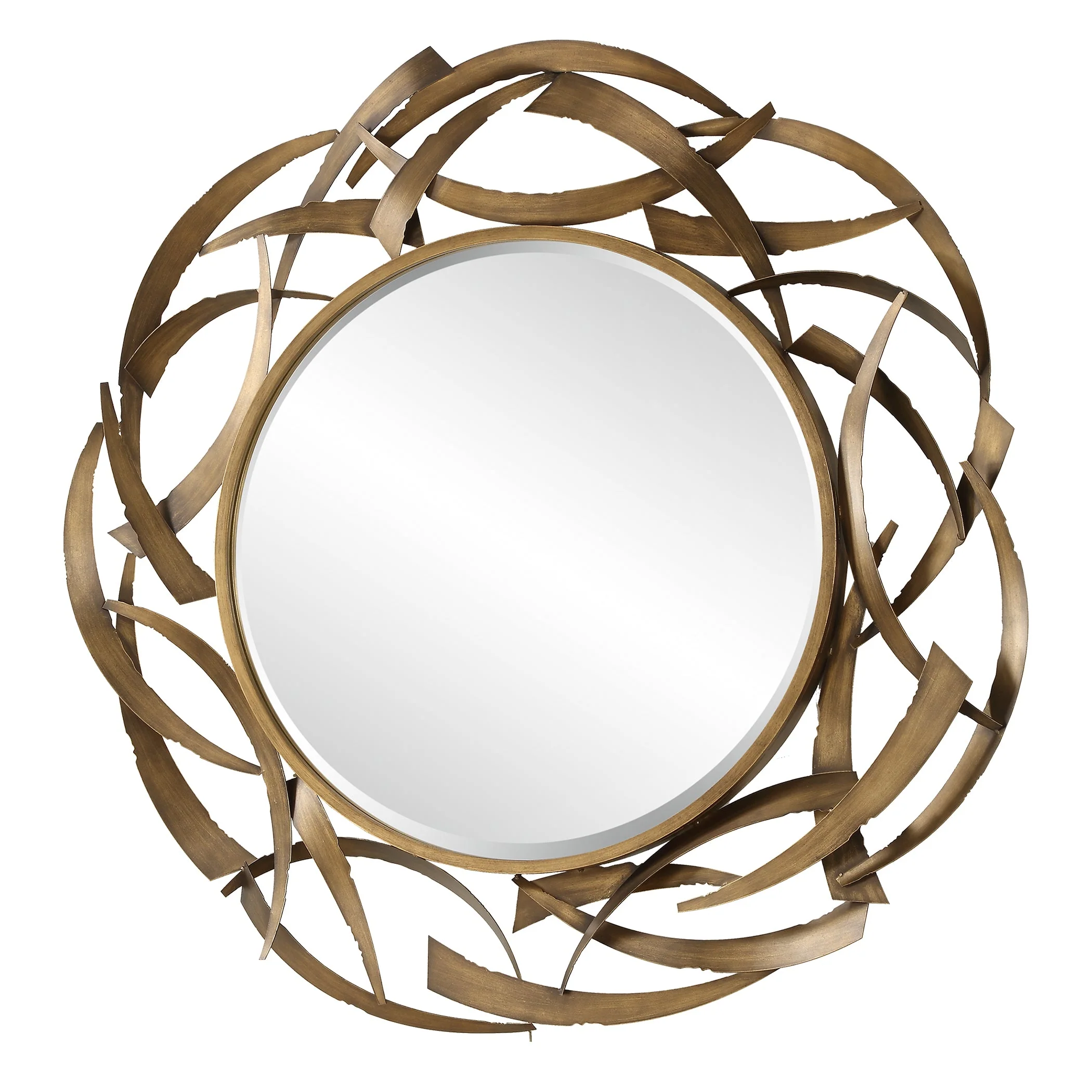 Cutting Edge Bronze Round Mirror - Image 5
