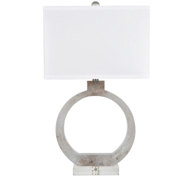 CVAVP1744B  GLACIER TABLE LAMP  21.5''HT.,CLEAR RESIN&METAL  C( Crestview  )