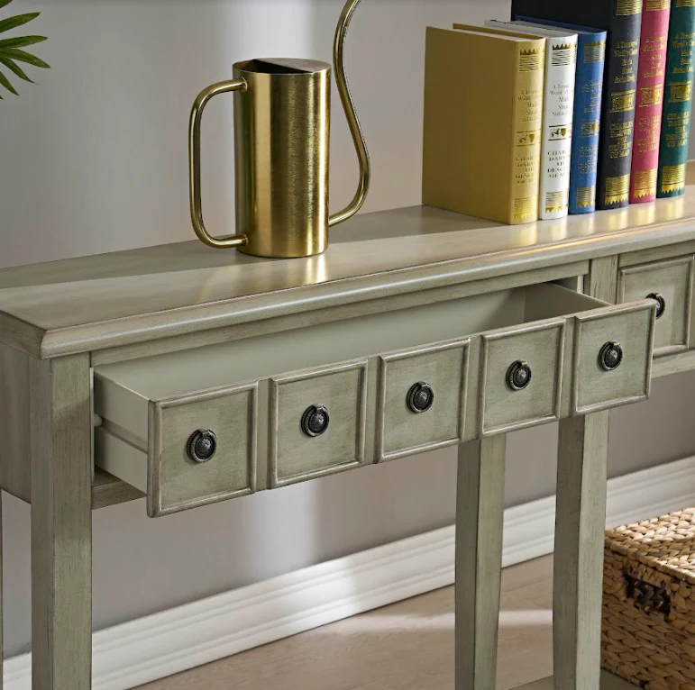 CVFZR2144 Newcastle Antique White Console( Crestview ) - Image 2