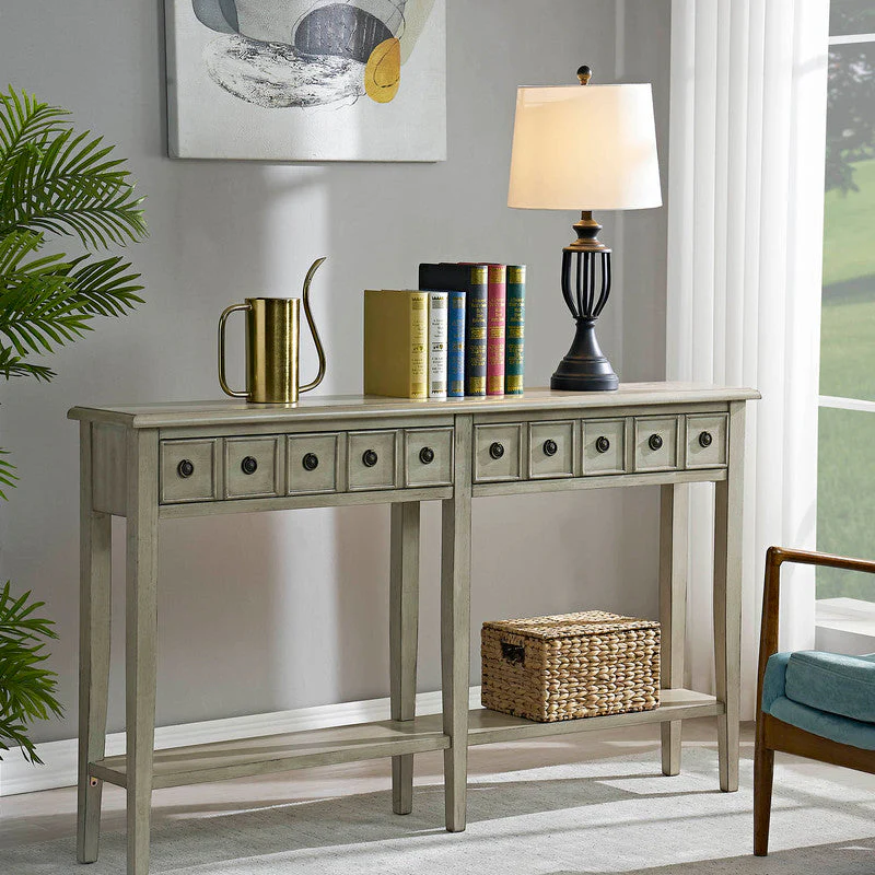 CVFZR2144 Newcastle Antique White Console( Crestview ) - Image 5