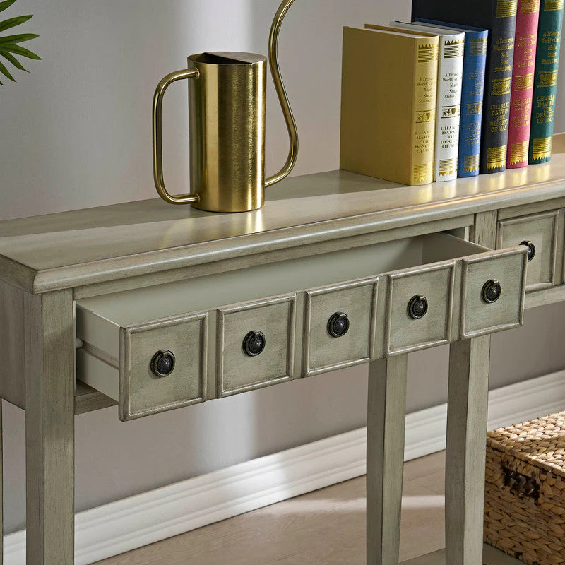 CVFZR2144 Newcastle Antique White Console( Crestview ) - Image 6