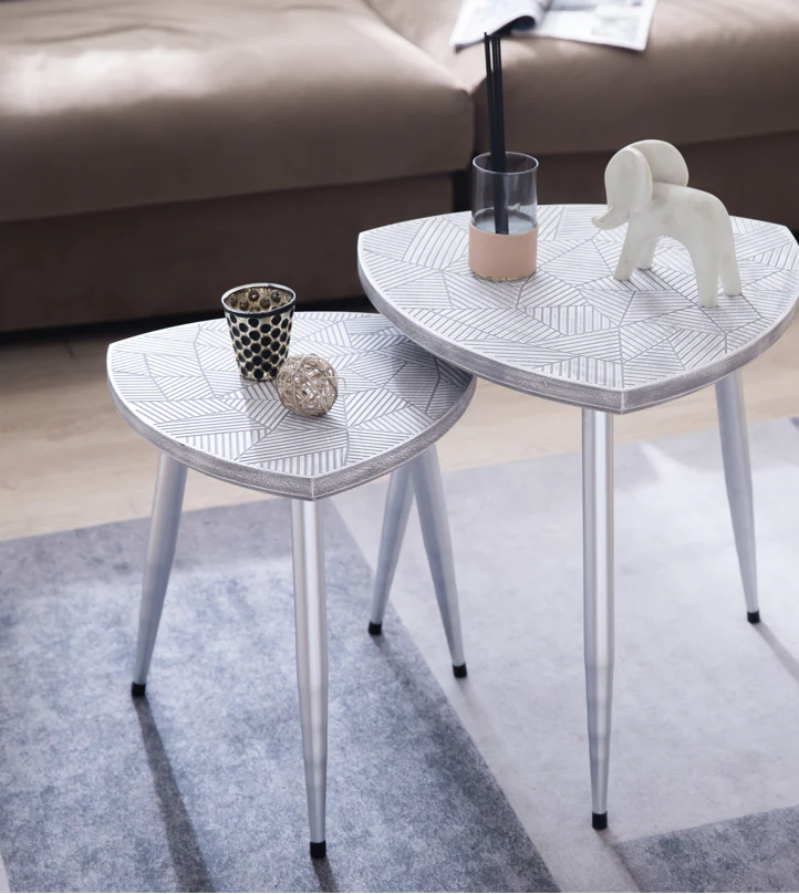 CVFZR5163 Moon Circle Side Table Set of 3( Crestview )