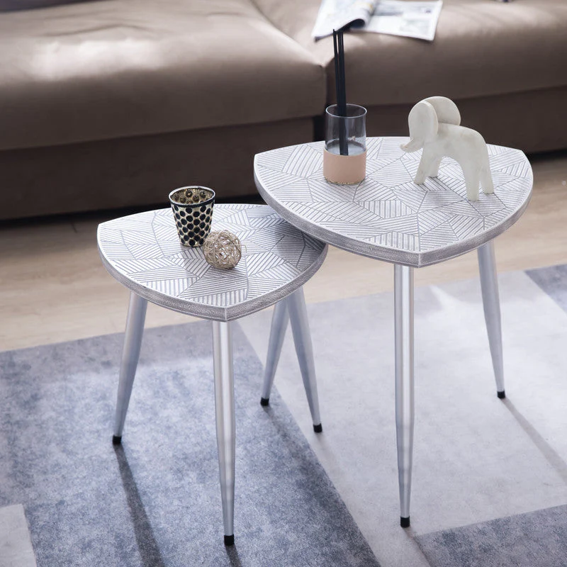 CVFZR5163 Moon Circle Side Table Set of 3( Crestview ) - Image 2