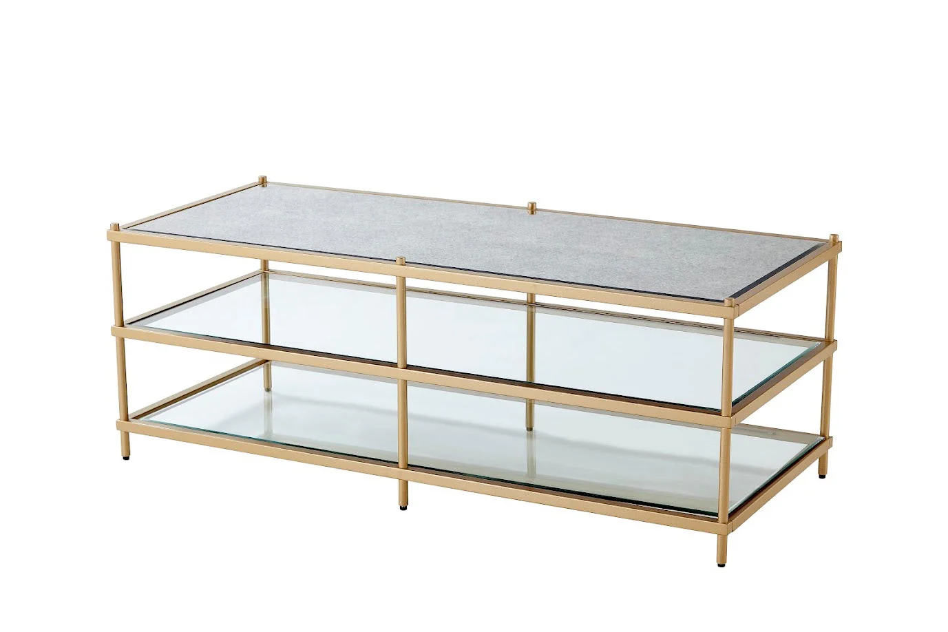 CVFZR5270  Gold Metal Square Coffee Table( Crestview  ) - Image 5