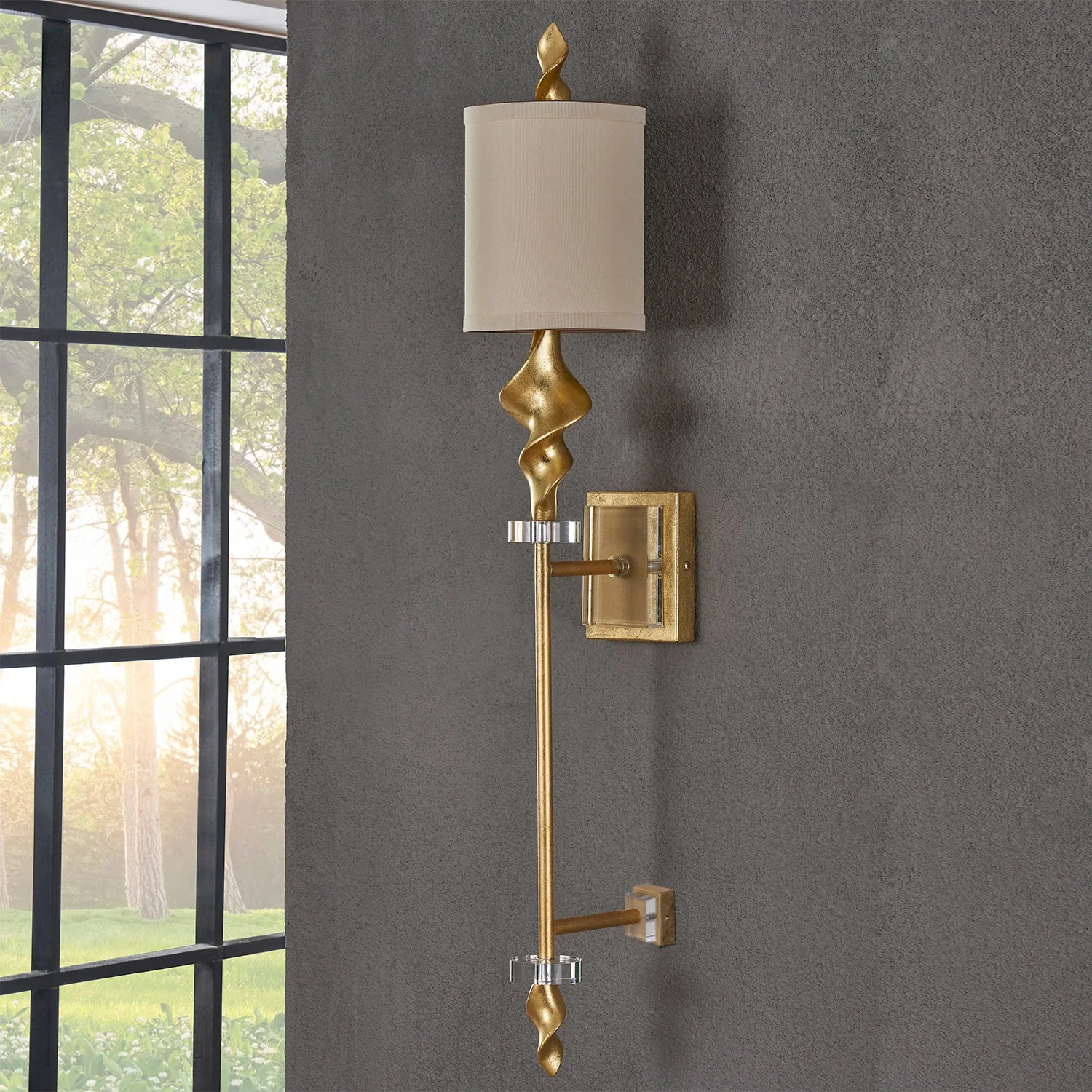CVW1P442 Rhino Gray Wall Sconce( Crestview ) - Image 2