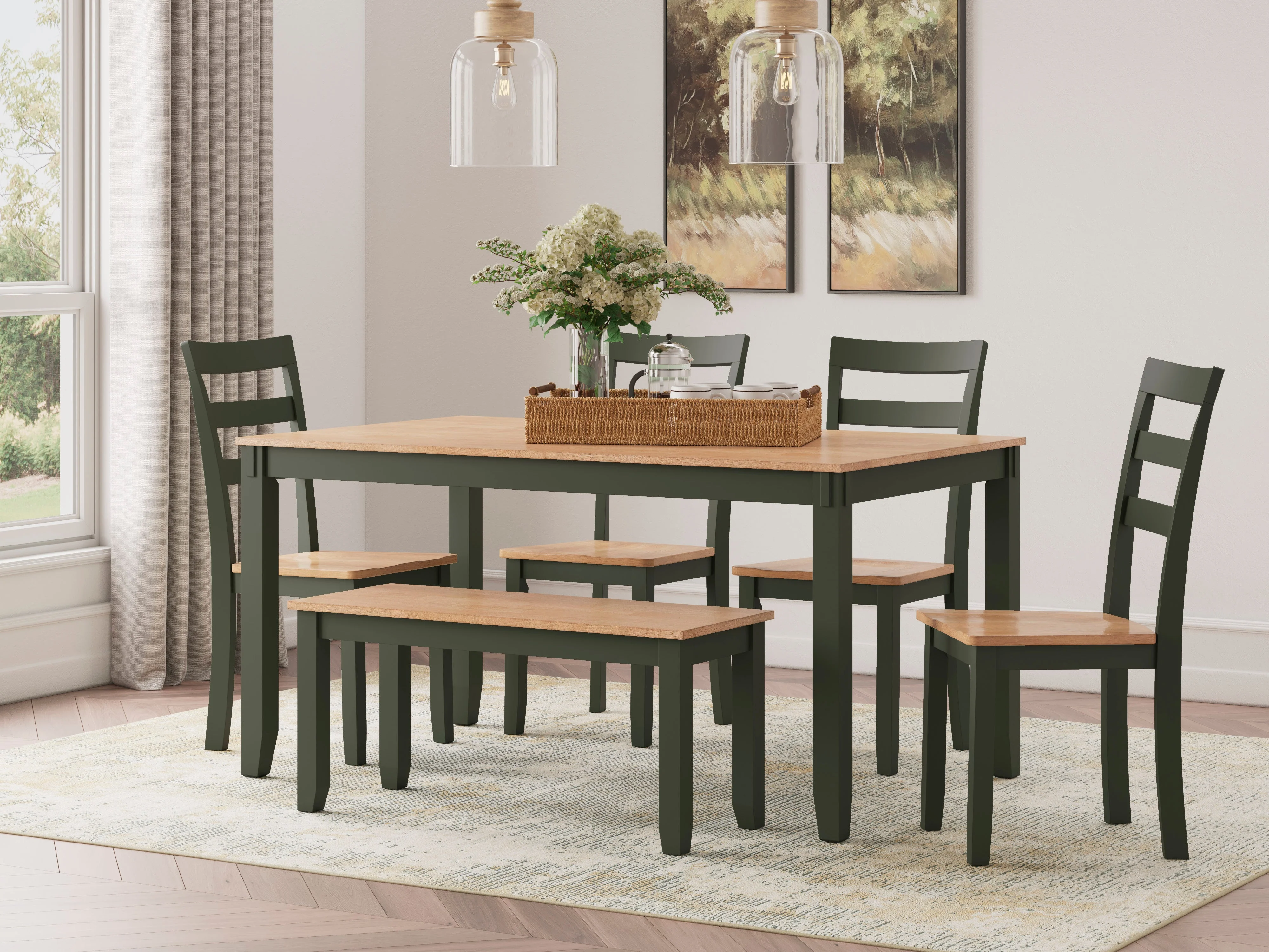 D401-325 Gesthaven Dining Room Table Set (6/CN) - Image 2