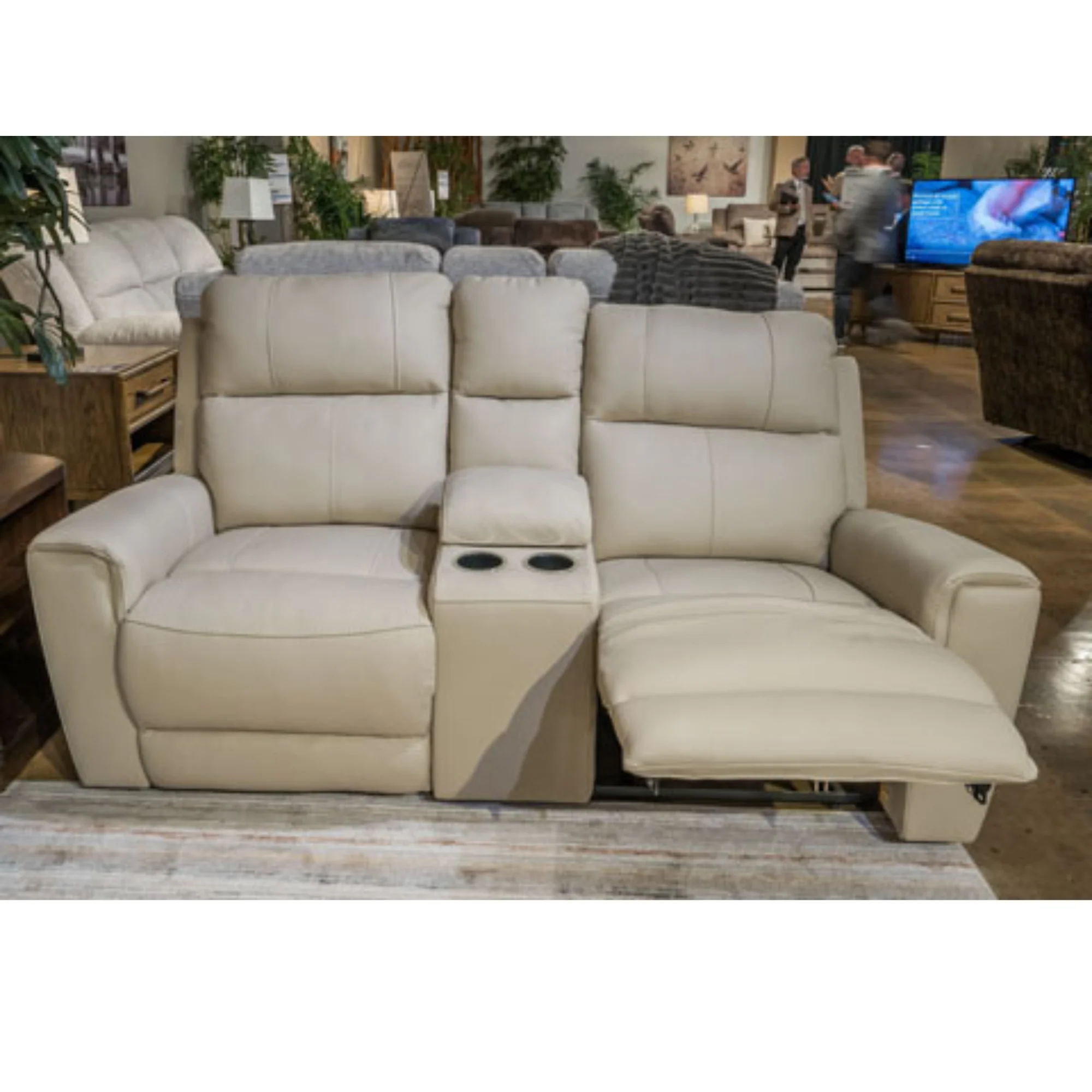 Dahlmoore Power Reclining Loveseat with Console - Image 3