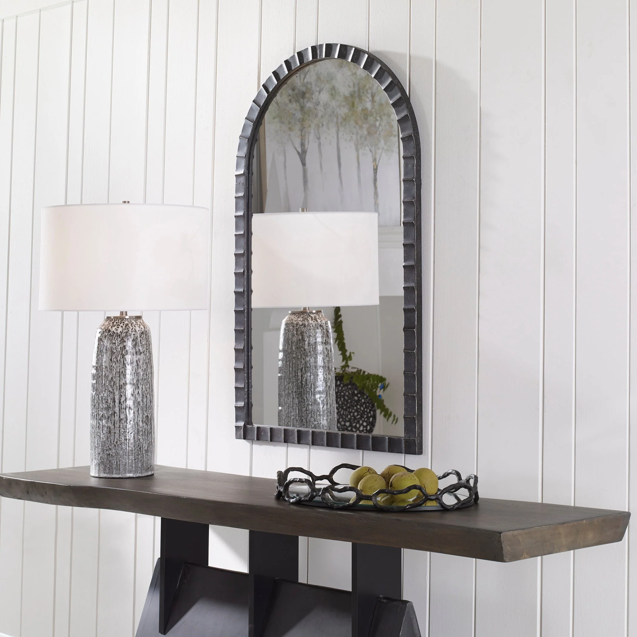 Dandridge Arch Mirror, Black - Image 4
