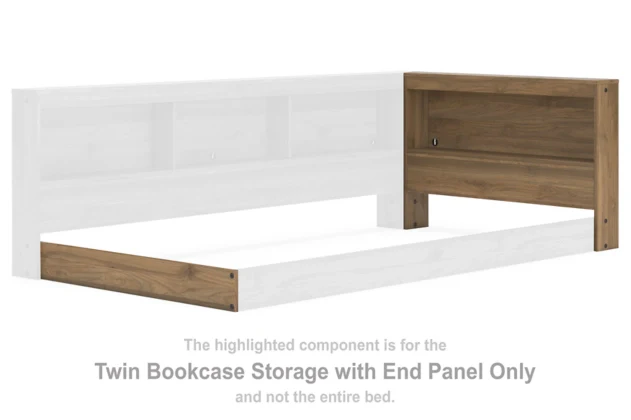Deanlow Twin Bookcase Storage with End Panel - Image 2
