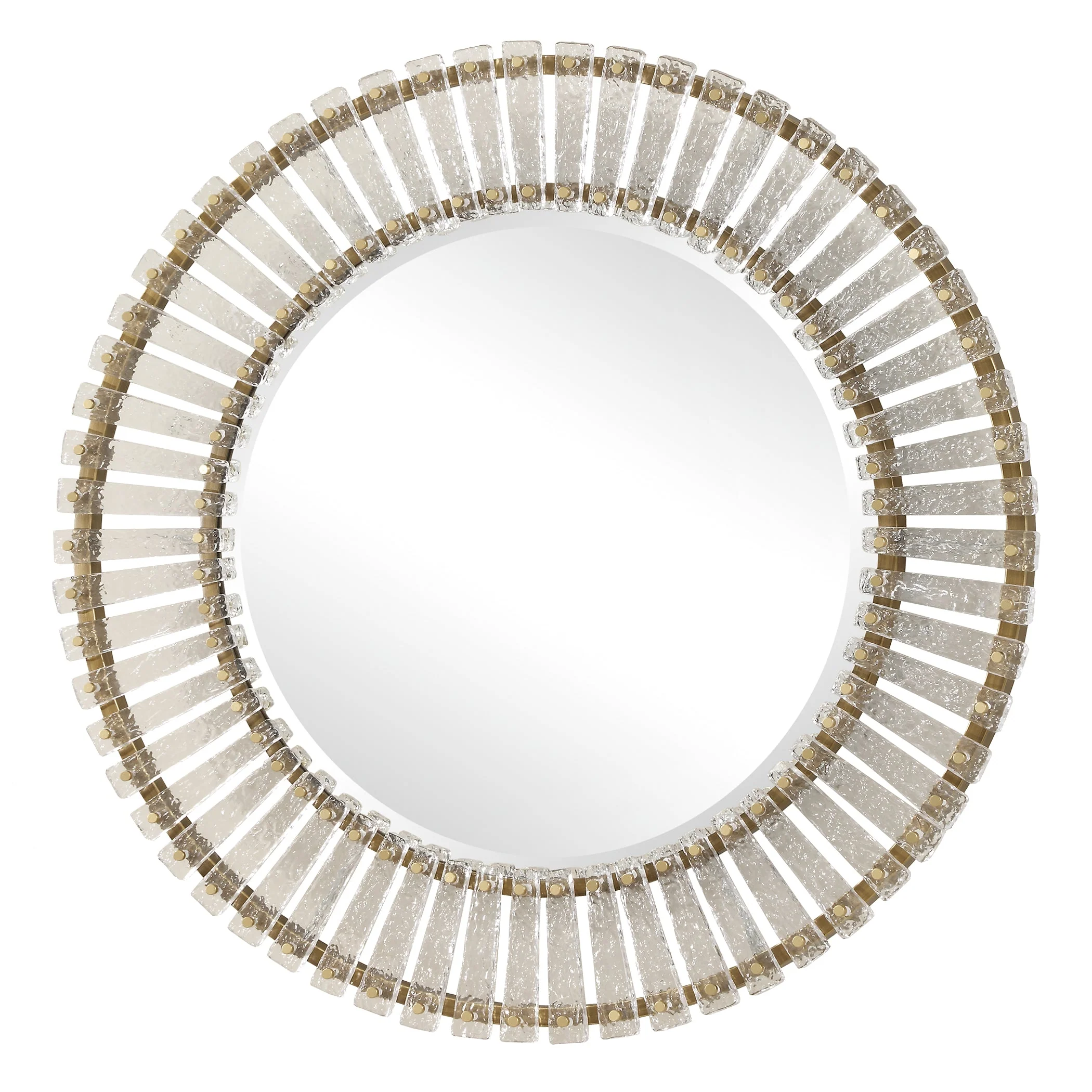 Denali Textured Glass Round Mirror - Image 4
