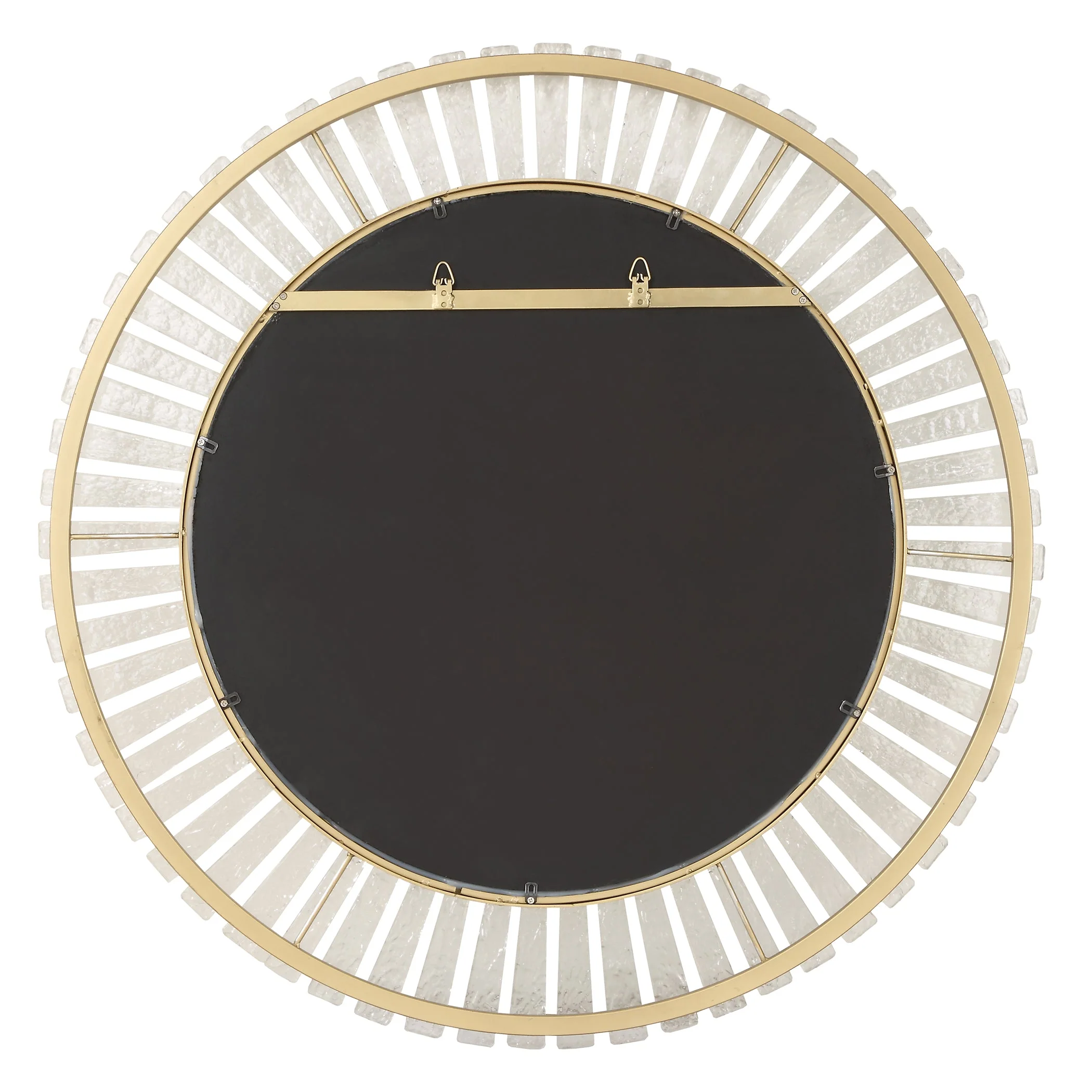 Denali Textured Glass Round Mirror - Image 6