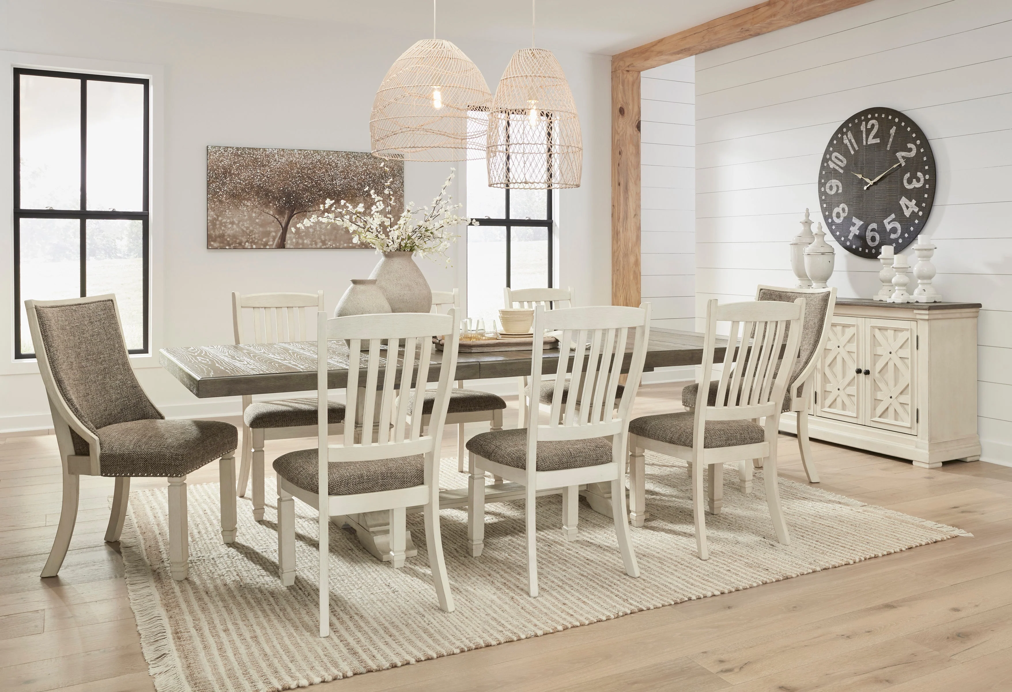 Dining Table Set 10 Chairs - Image 3