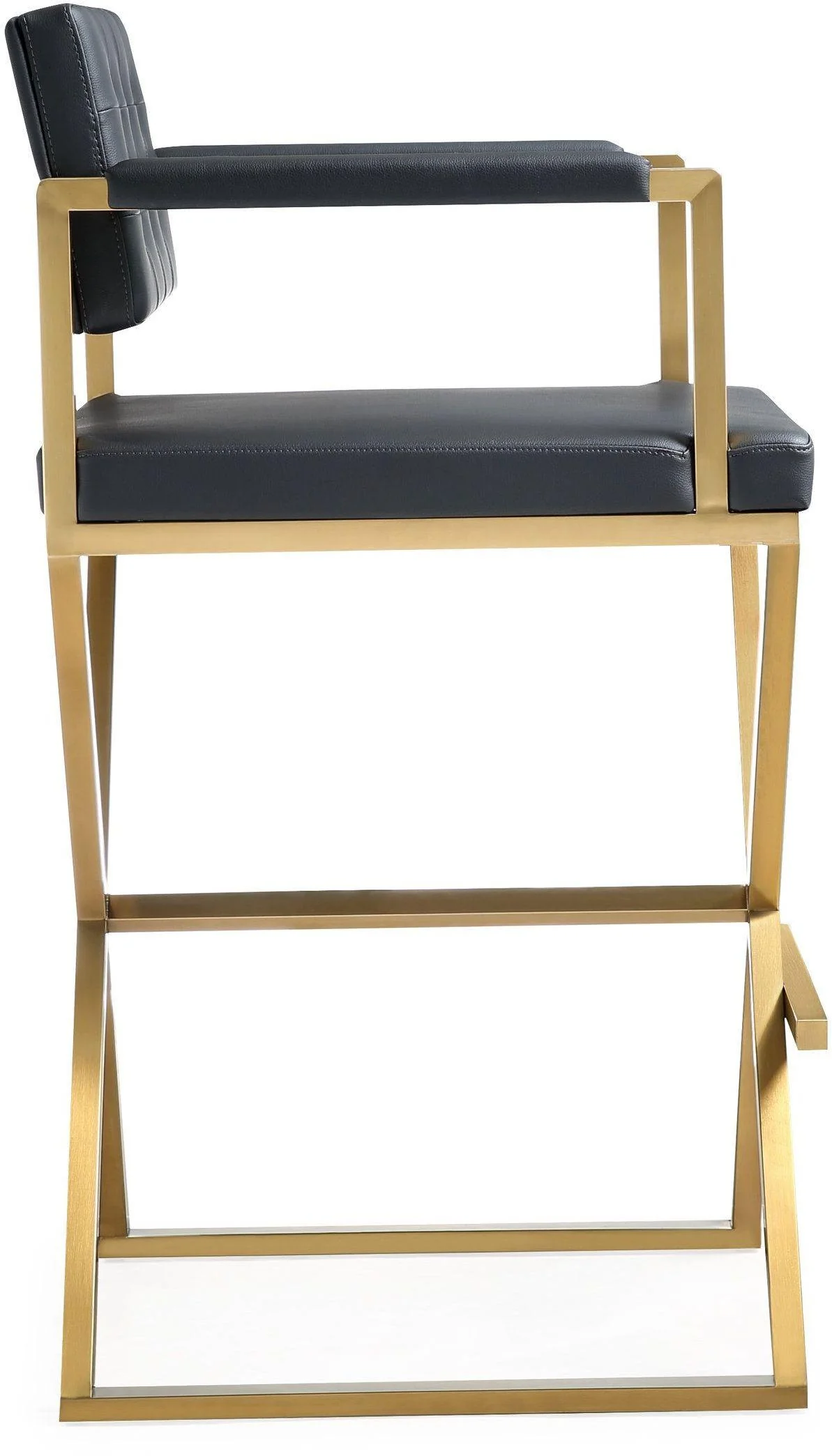 Director Black Gold Steel Barstool - Image 4