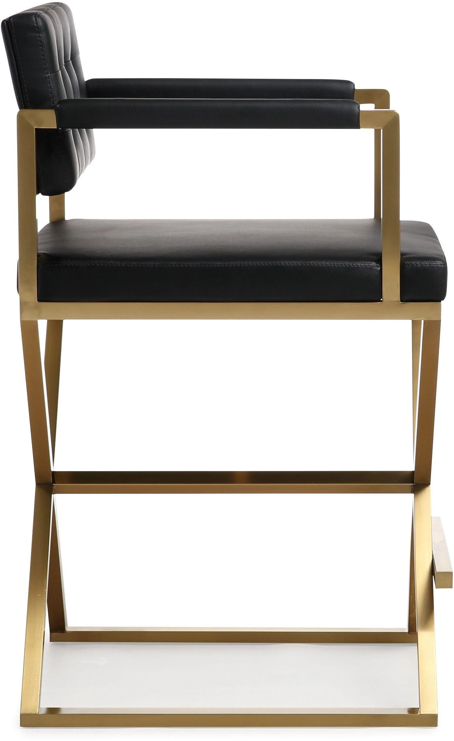 Director Black Gold Steel Counter Stool - Image 4