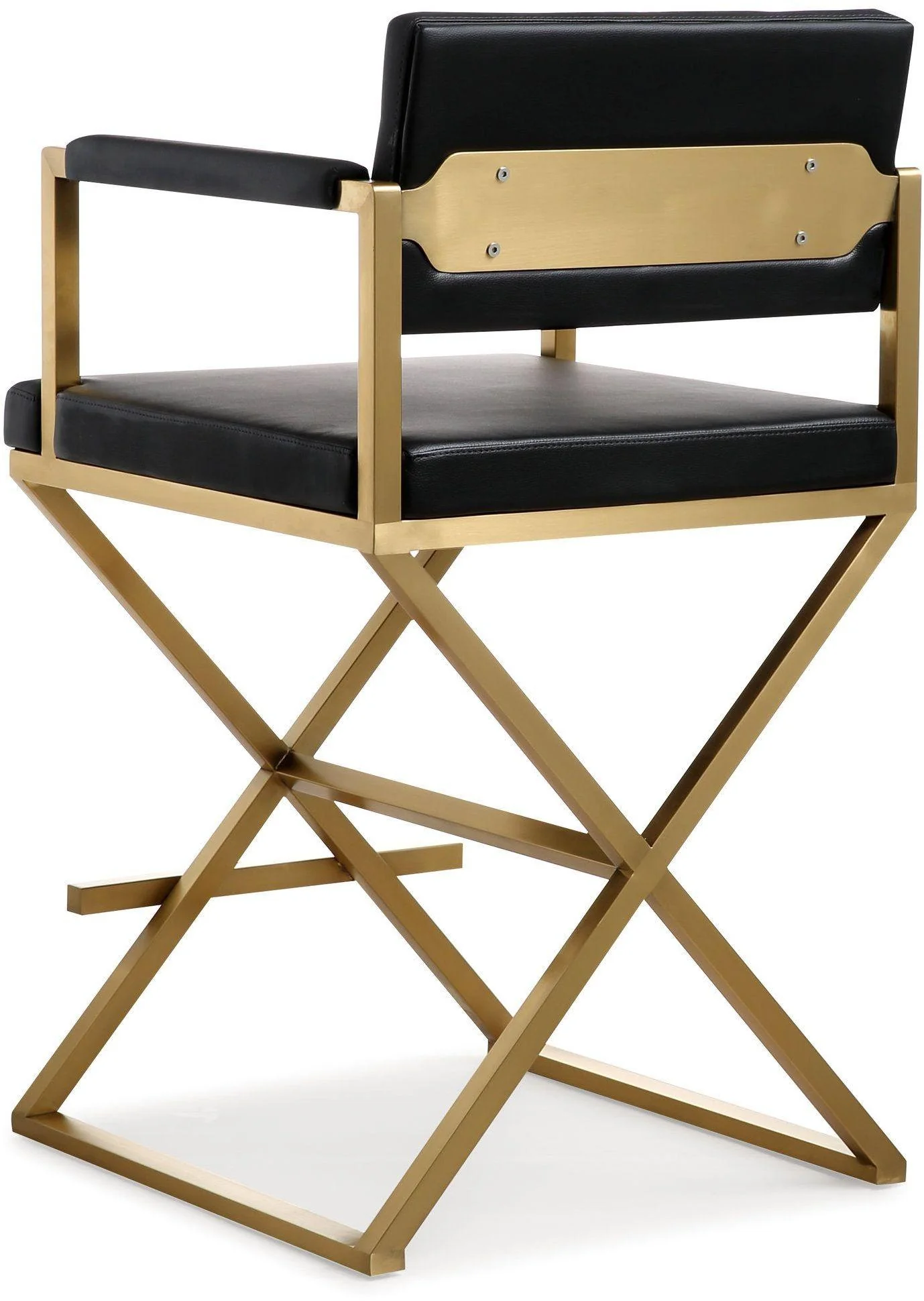 Director Black Gold Steel Counter Stool - Image 5
