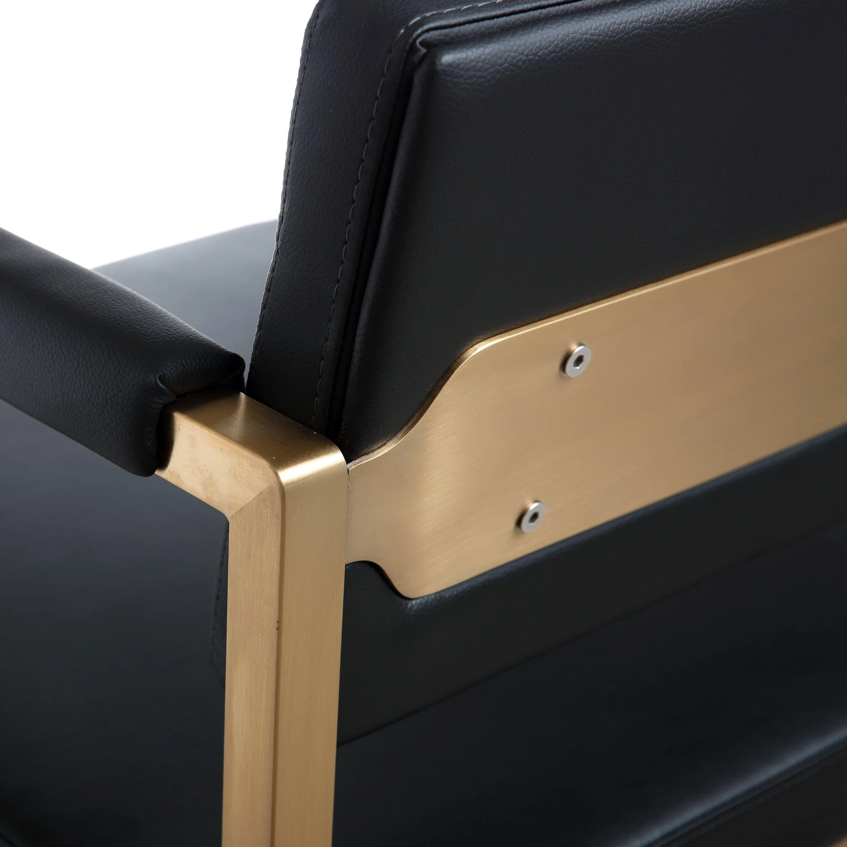 Director Black Gold Steel Counter Stool - Image 7