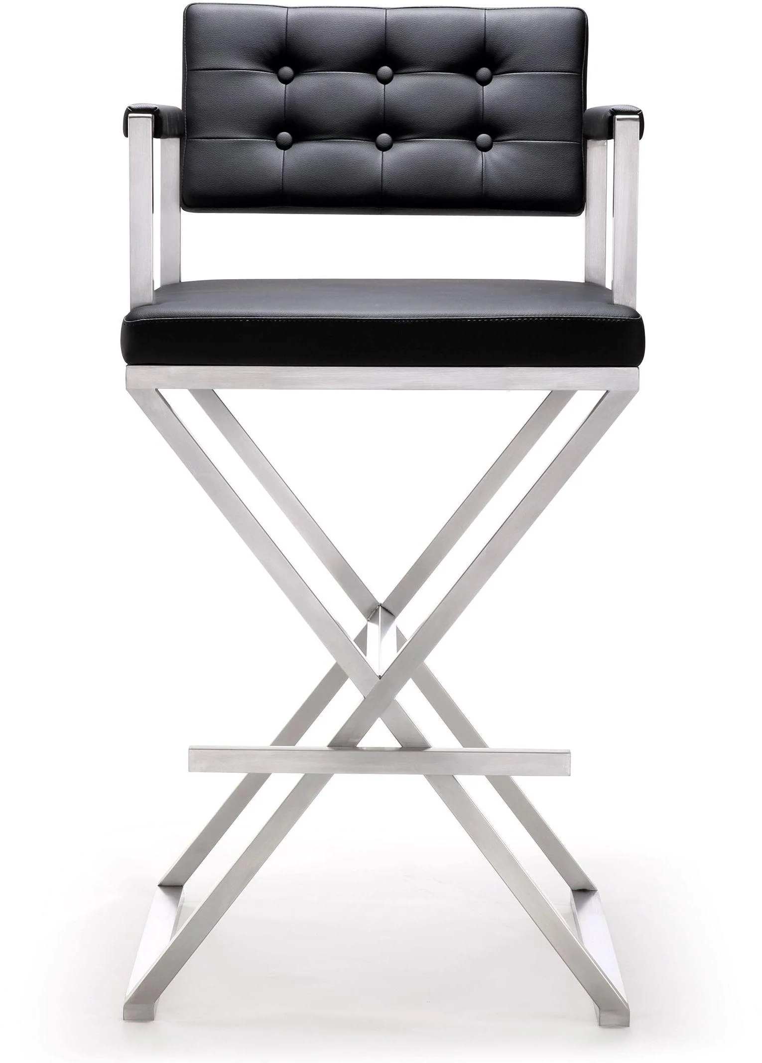 Director Black Steel Barstool - Image 3