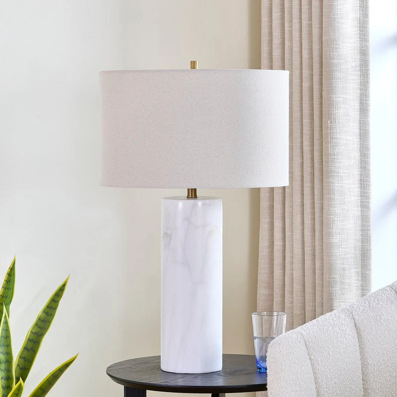 Echo Grey Marble Table Lamp - Image 3